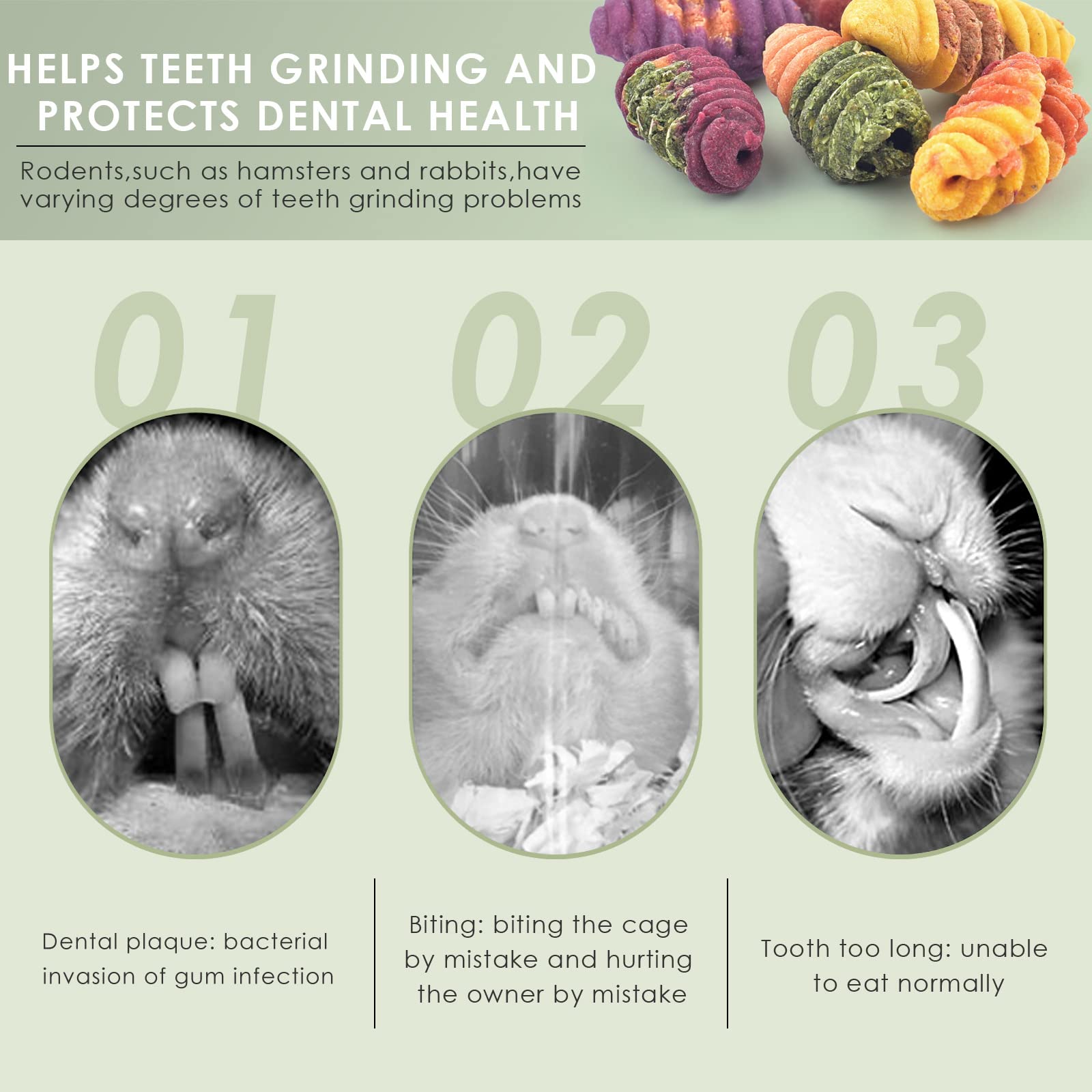 ERKOON Small Chinchilla Treats & Chew Toys for Dental Health - Natural Wooden Chews for Rabbits, Guinea Pigs, Gerbils, Rats & Dwarf Hamsters - Perfect Cage Accessories for Small Pets' Teeth Care & Playtime