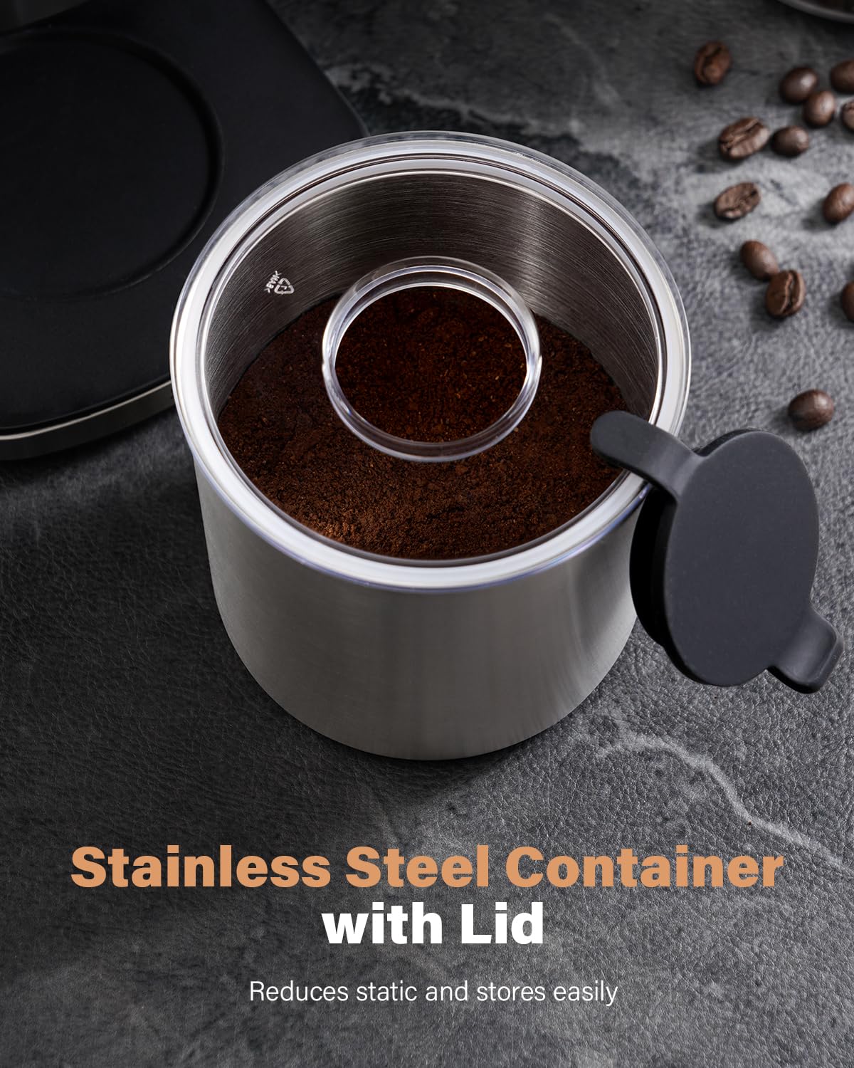 SHARDOR Electric Conical Burr Coffee Grinder - 51 Precise Settings, Adjustable Burr Mill with Stainless Steel Container & Digital Timer for Espresso, Drip Coffee & French Press - Perfect for Home Baristas & Coffee Enthusiasts