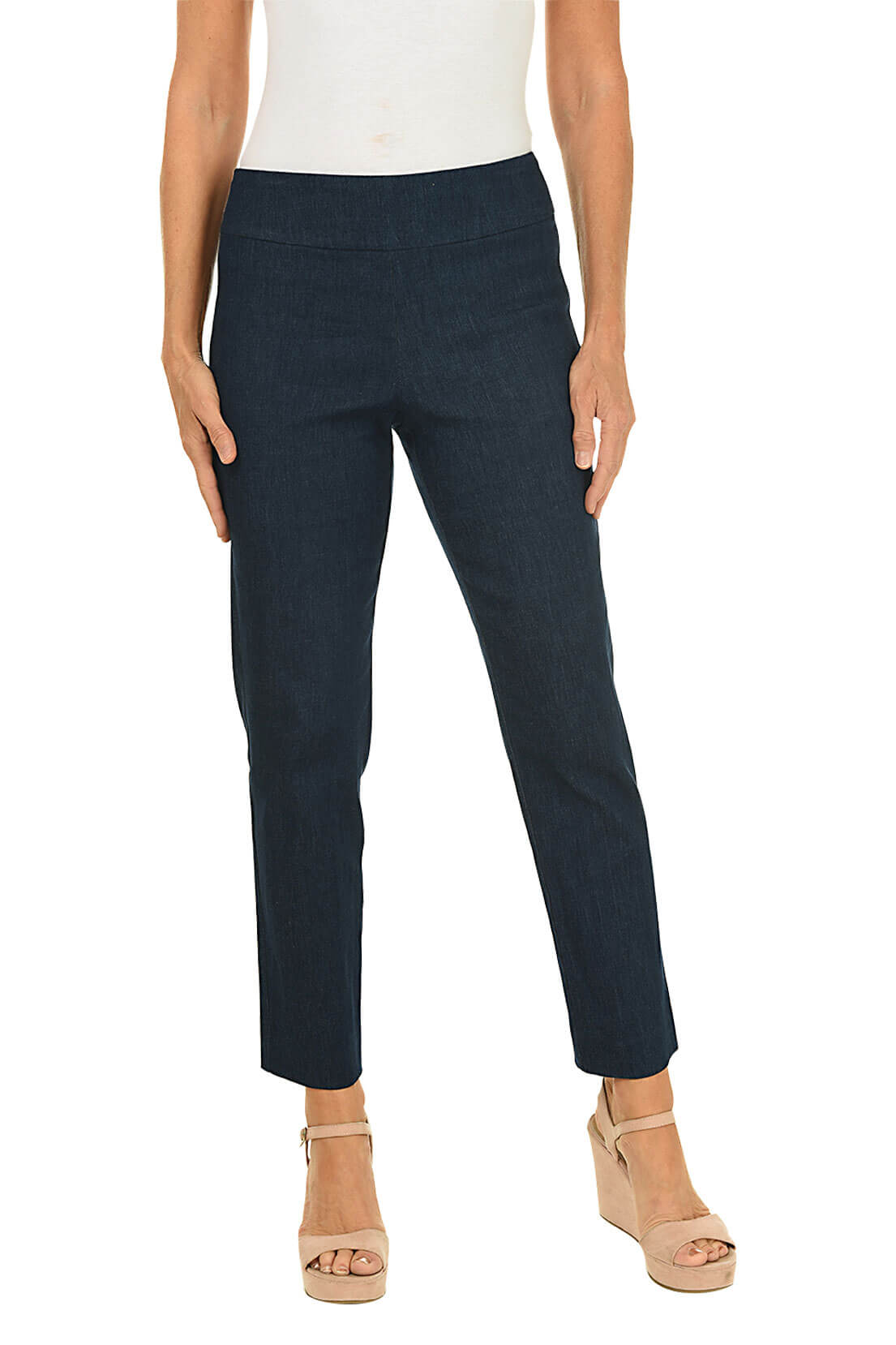 Stylish Women's Denim Pull-On Ankle Pants - Comfortable Stretch Jeggings for Casual Wear | Perfect for Work, Weekend & Travel