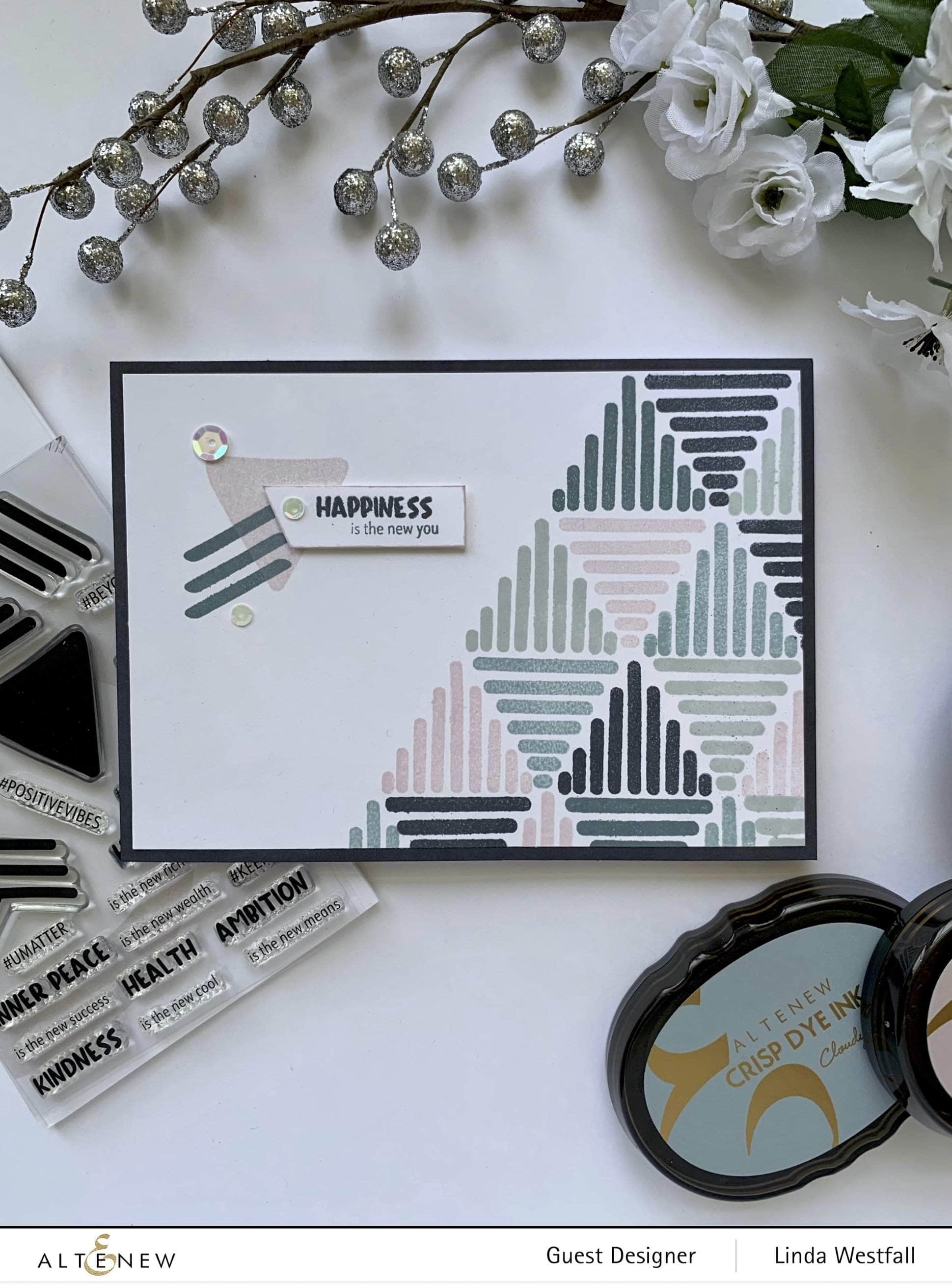 Creative Doodled Triangles Stamp Set for Scrapbooking, Card Making & DIY Crafts - Handmade Rubber Stamps for Artists & Crafters