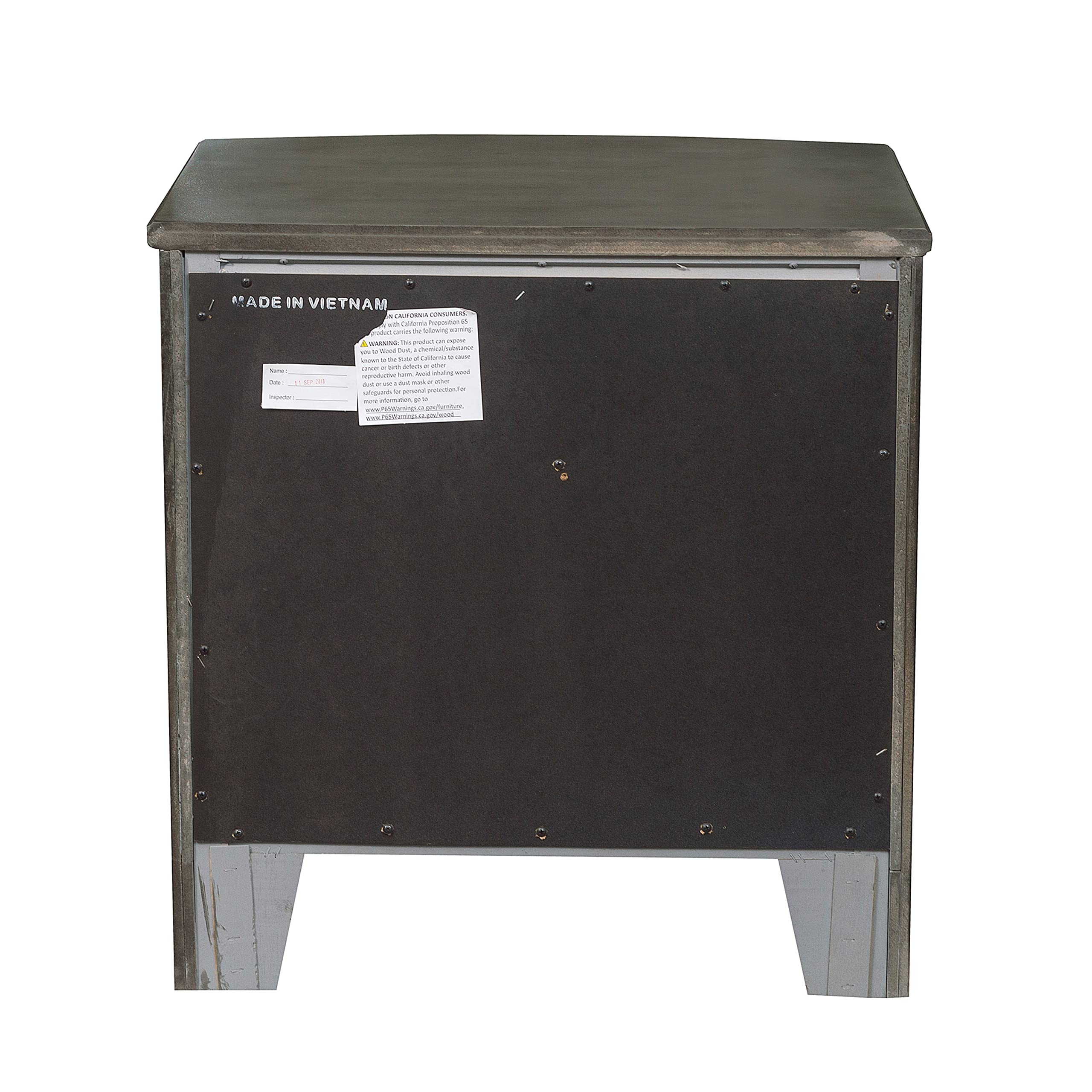 Lexicon Baylor 3-Drawer Nightstand, Gray - Modern Bedside Table with Storage for Bedroom, Living Room, or Guest Room