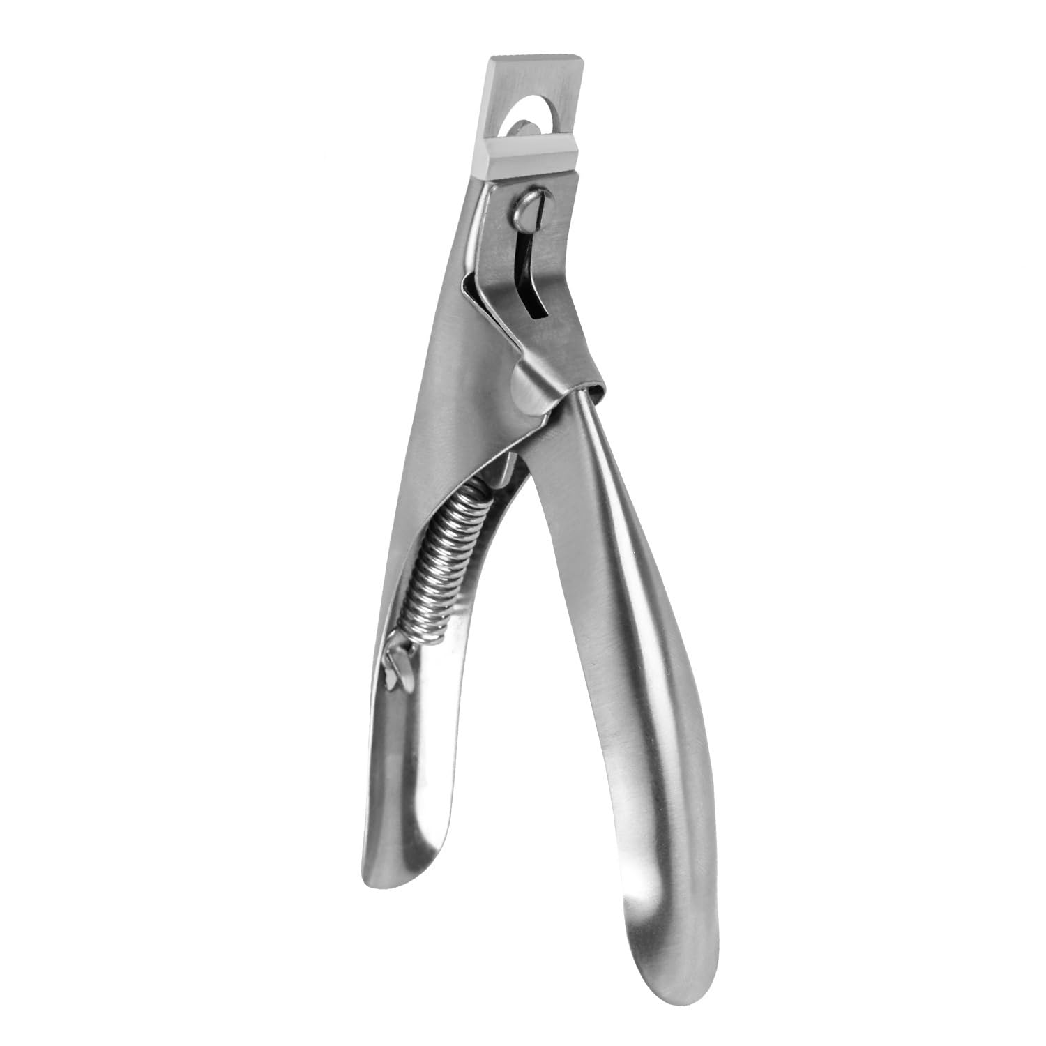 Professional Acrylic Nail Clippers for Fake Nails - Stainless Steel Adjustable Nail Trimmer for Home Salon & Nail Art - Perfect Gift for Women (Silver) | Ideal for Manicures, Pedicures & DIY Nail Care