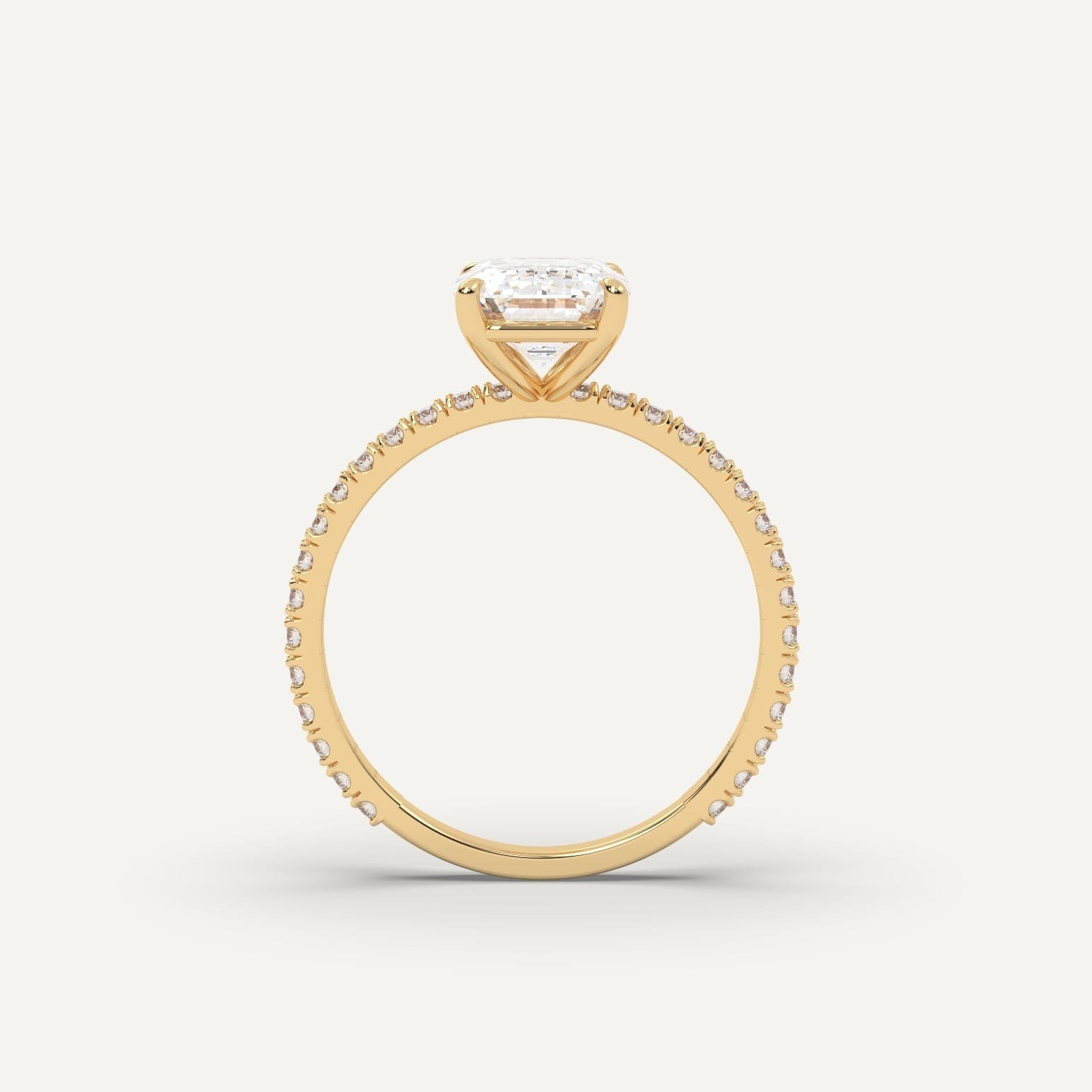2 Carat Emerald Cut Diamond Ring - 14K White Gold Engagement Ring for Women | Perfect for Proposals, Anniversaries & Special Occasions