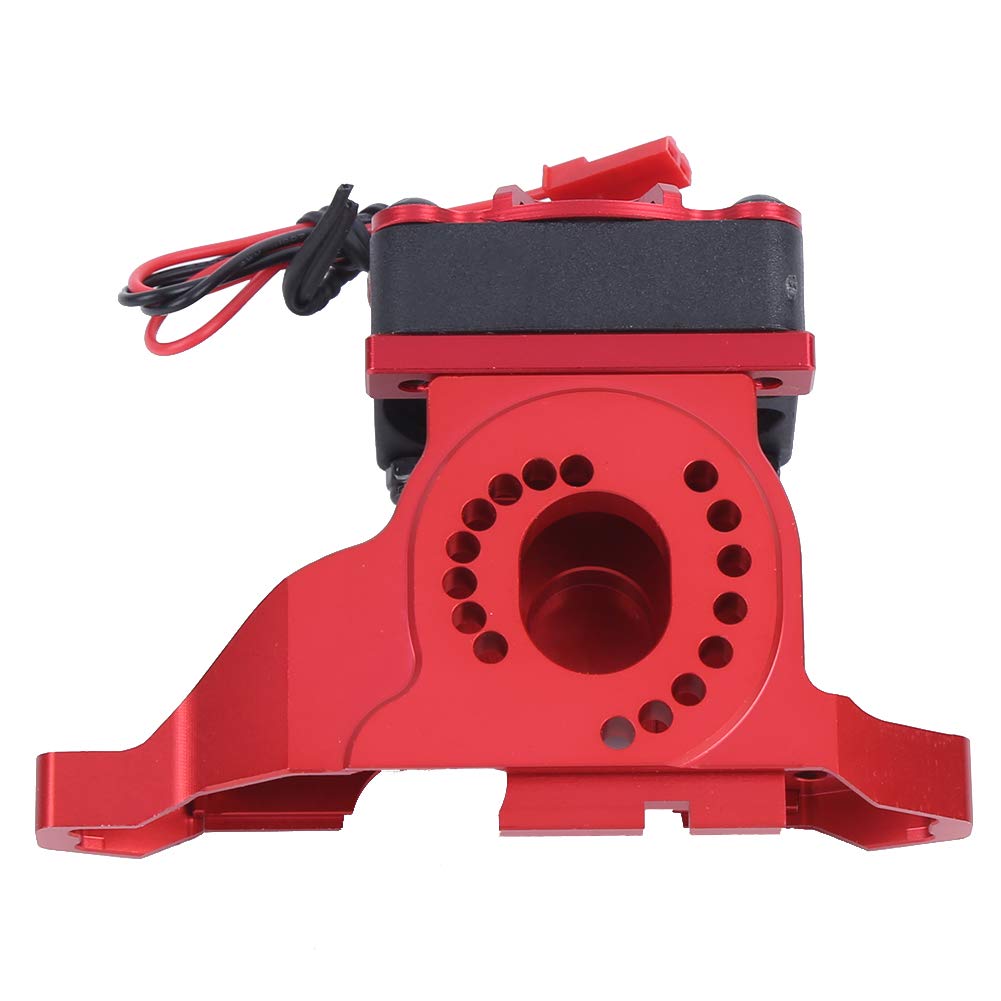 High-Performance RC Motor Mount Heat Sink - Aluminum Alloy Cooling Bracket for 1/10 Scale 4x4 & 6x6 RC Cars (Red) - Perfect for Traxxas TRX4 Sport, Crawlers & Off-Road RC Vehicles