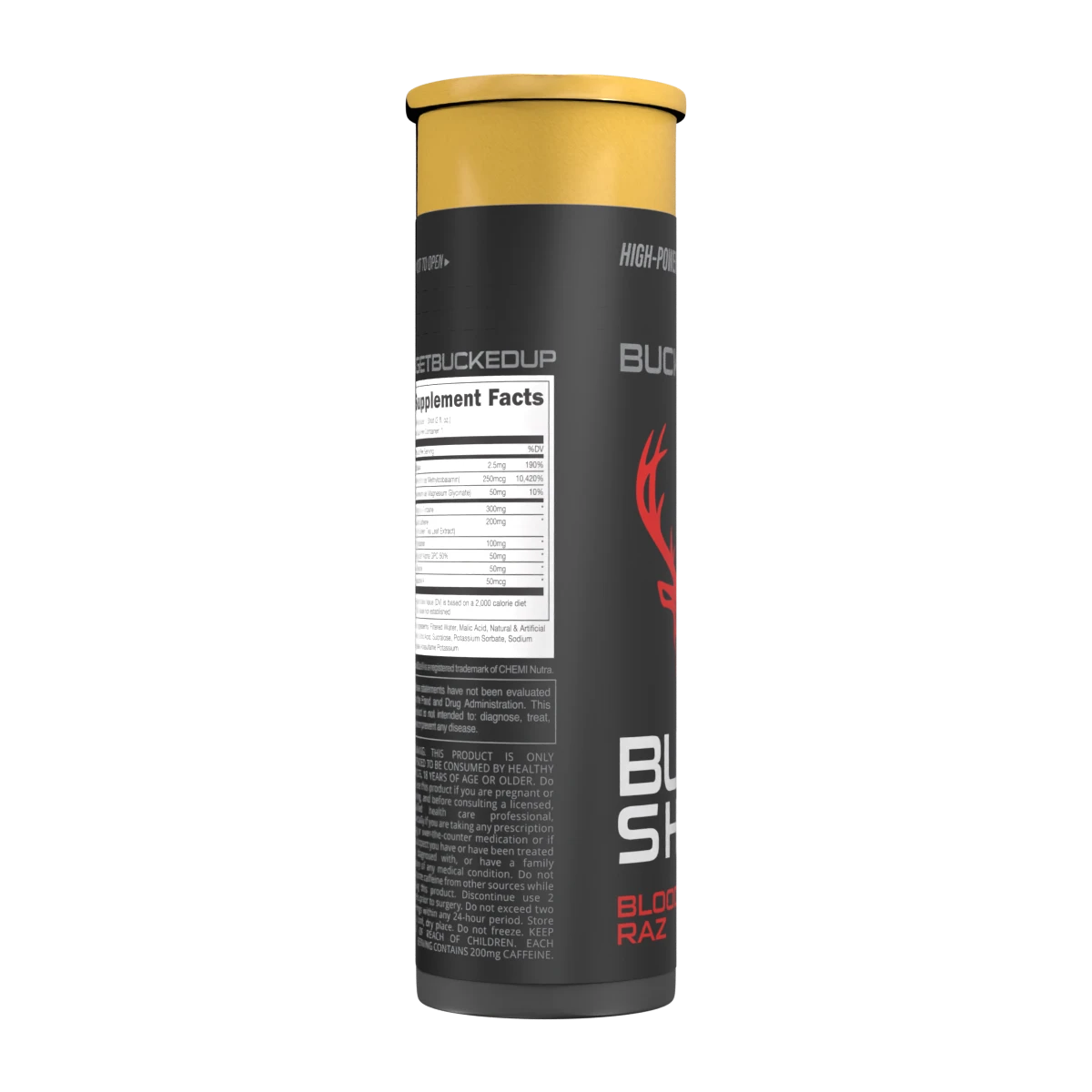 Bucked Up Buck Shot Energy Drink - 12 Pack (59ml Each) | Pre-Workout & Focus Booster for Gym, Study & Daily Energy