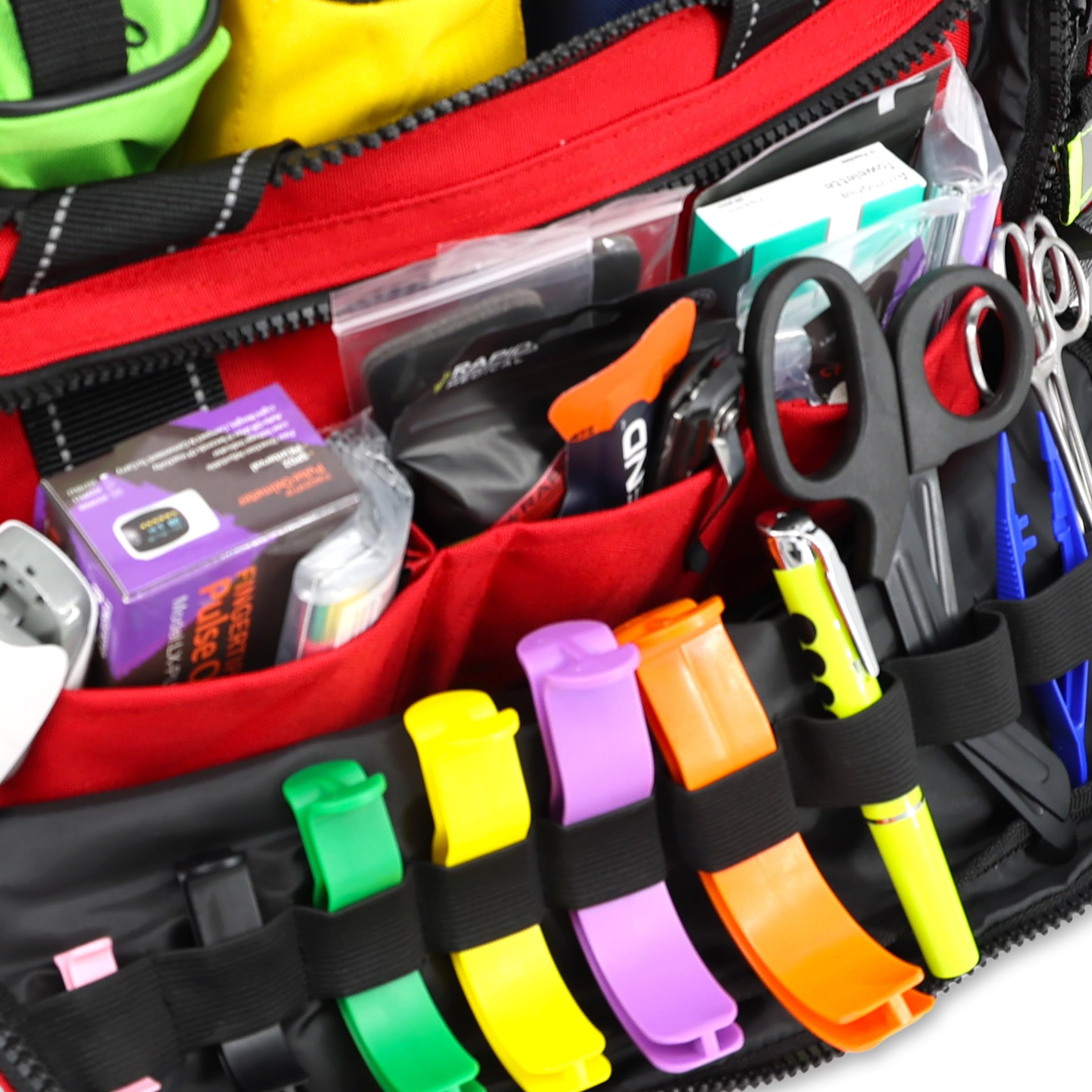 Lightning X Premium Modular EMS/EMT Trauma First Aid Kit - Emergency Medical Responder Bag for EMTs, Paramedics & First Responders - Ideal for Ambulances, Hospitals & Disaster Relief Scenarios