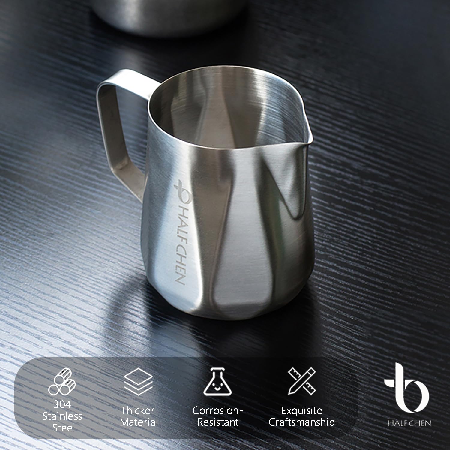 **Stainless Steel Milk Frothing Pitcher 350ml/600ml (12oz/20oz) - Barista Coffee Frother for Espresso, Cappuccino & Latte - Perfect for Home & Café Use**