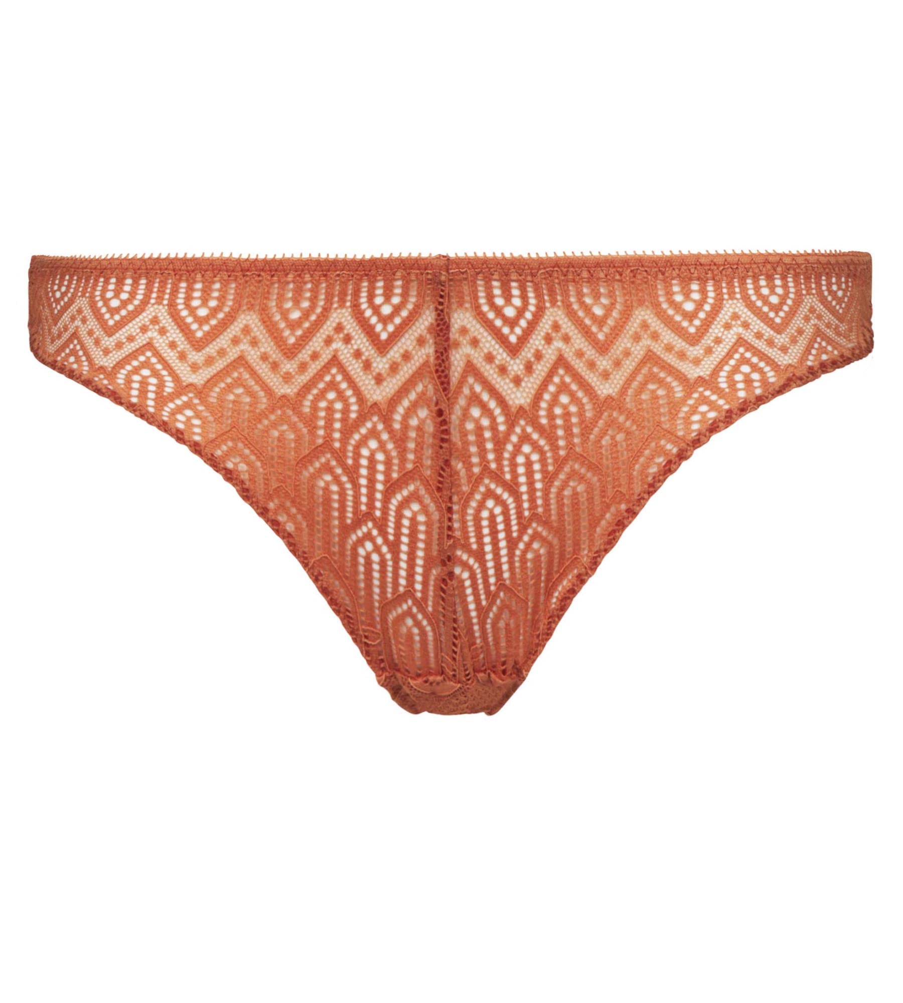Art Deco Graphic Lace Thong - Noisette by Dim - Sexy Lingerie for Women, Perfect for Date Night & Special Occasions