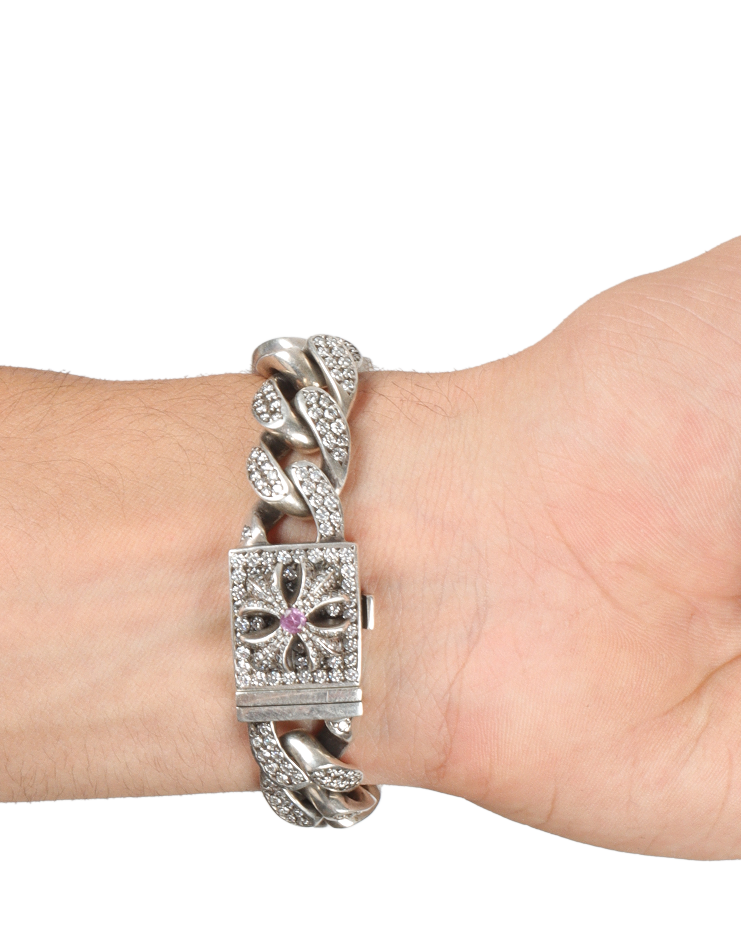 36mm Pave Diamond Rolex Air King Watch for Men - Luxury Stainless Steel Timepiece for Business, Gifts & Special Occasions