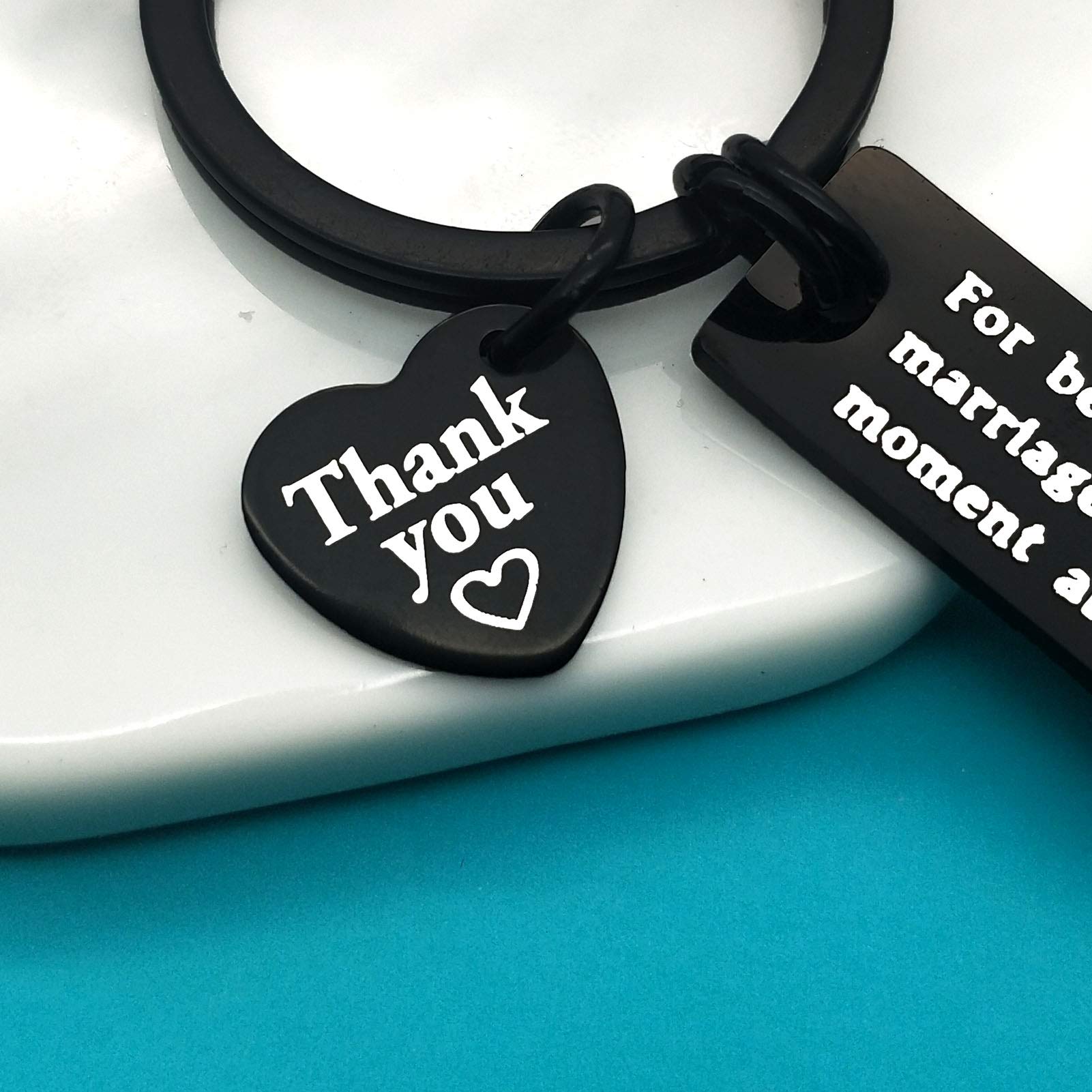 Xiahuyu Wedding Officiant Keychain - Thoughtful Thank You Gift for Wedding Planner, Guest, Bridal Party & Coordinator - Perfect for Appreciation & Special Occasions