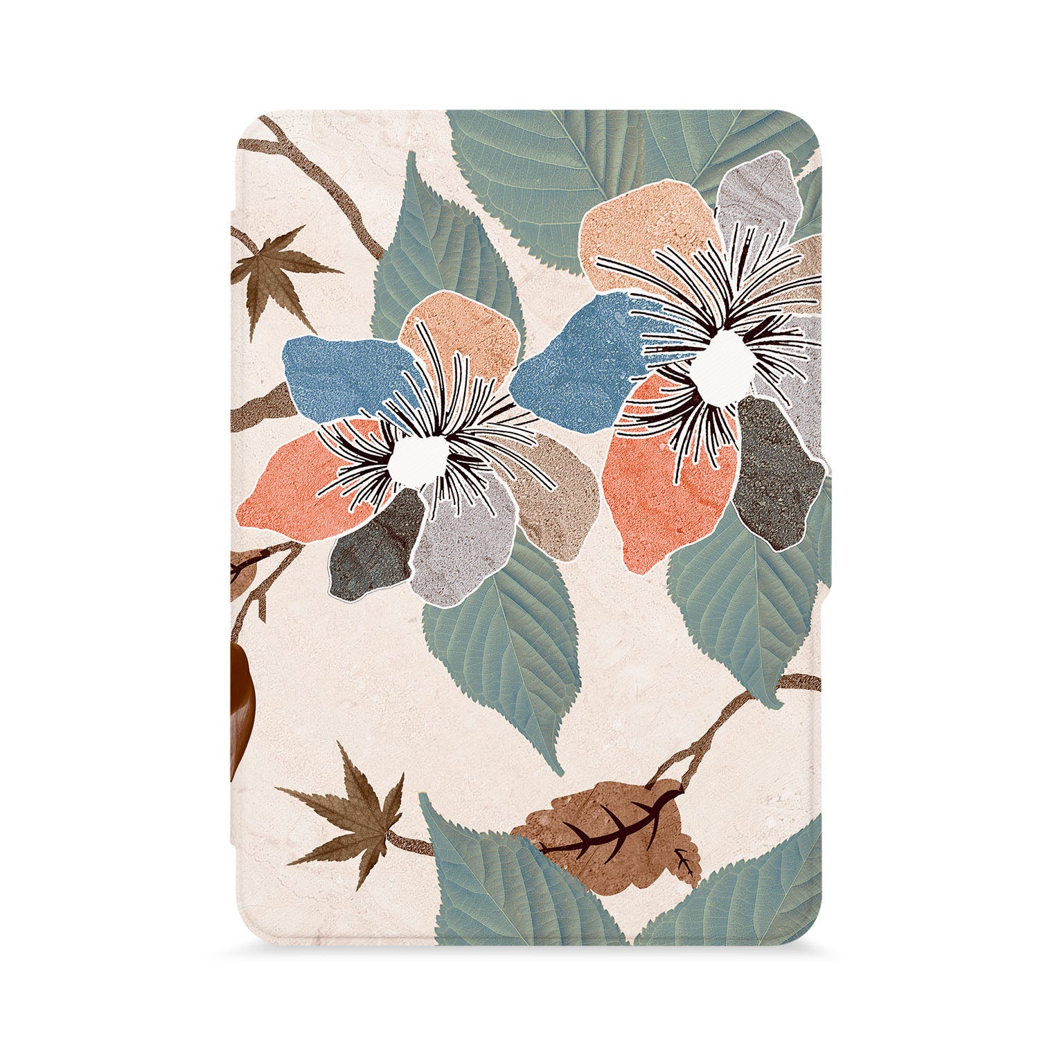 Premium Kindle Case with Artistic Flower Design - Waterproof & Lightweight Cover for Kindle (6