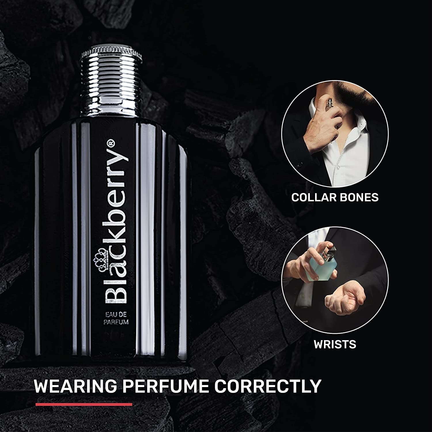 Premium BLACK BERRY Perfume for Men & Women - Long Lasting Fragrance Body Spray, Unisex Cologne Gift Set (1 Pack) - Perfect for Date Night, Office Wear & Special Occasions