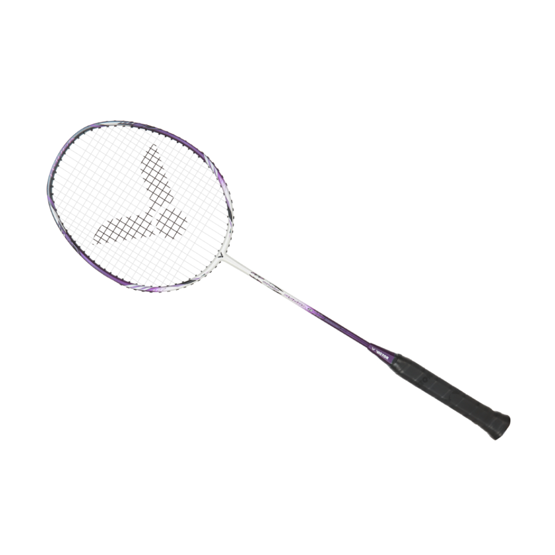 Victor Thruster Ryuga Junior Strung Badminton Racket - Lightweight Purple Racquet for Kids & Teens | Perfect for Training, School PE Classes & Junior Tournaments