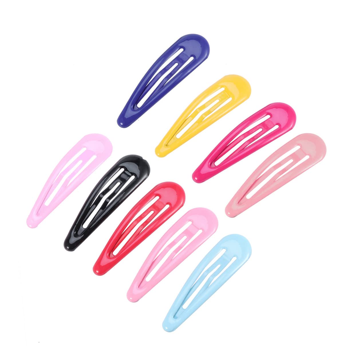 50 Pcs Kids Hair Clips - Colorful Water Drop Bobby Pins for Boys & Girls, Hair Barrettes for Children & Teens - Perfect for School, Parties & Daily Hairstyling