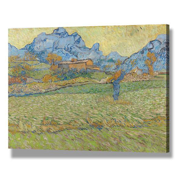 Wheat fields in a Mountainous Landscape