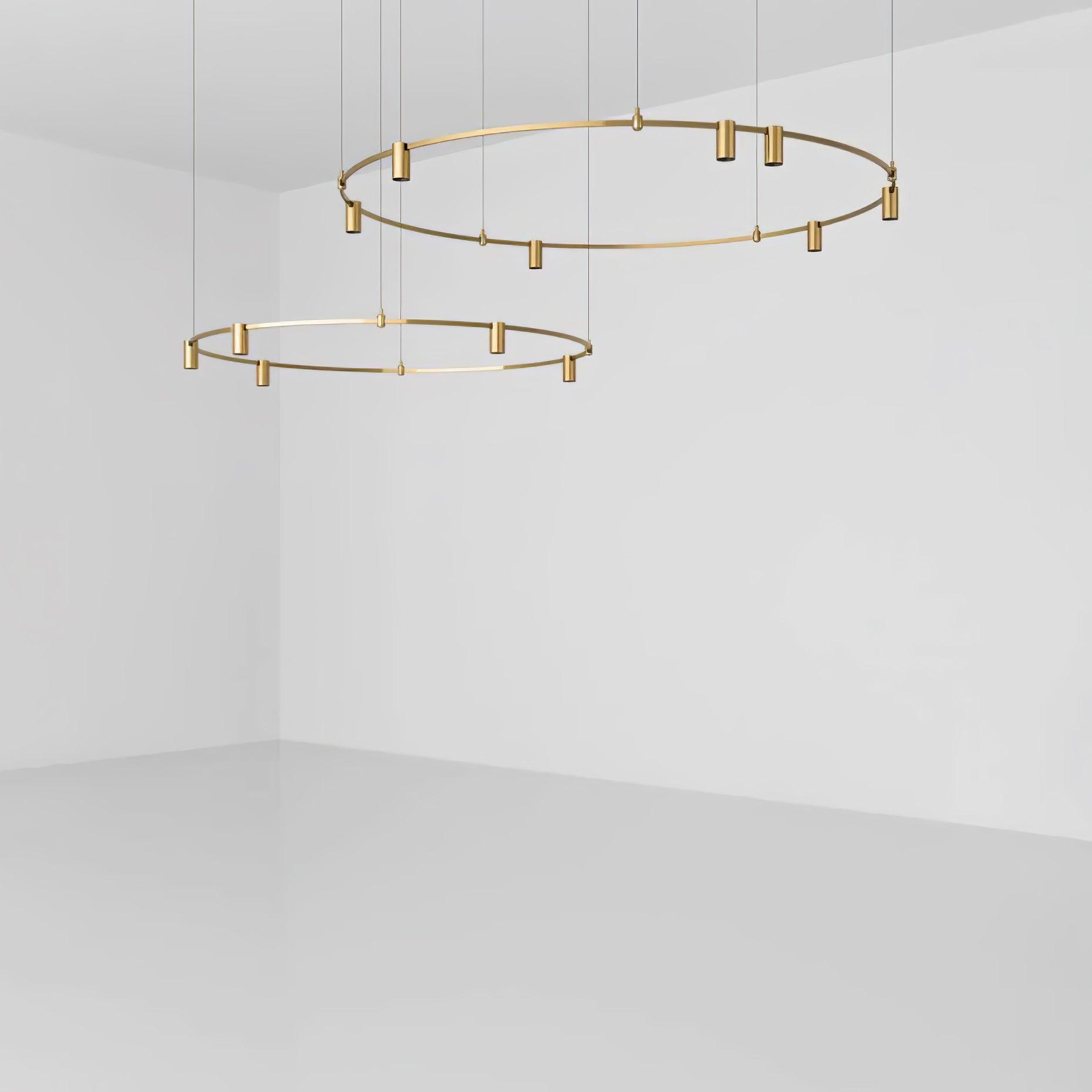 Stylish Auroom Round Crystal Chandelier - Modern Ceiling Light Fixture for Dining Room, Bedroom & Living Room Decor