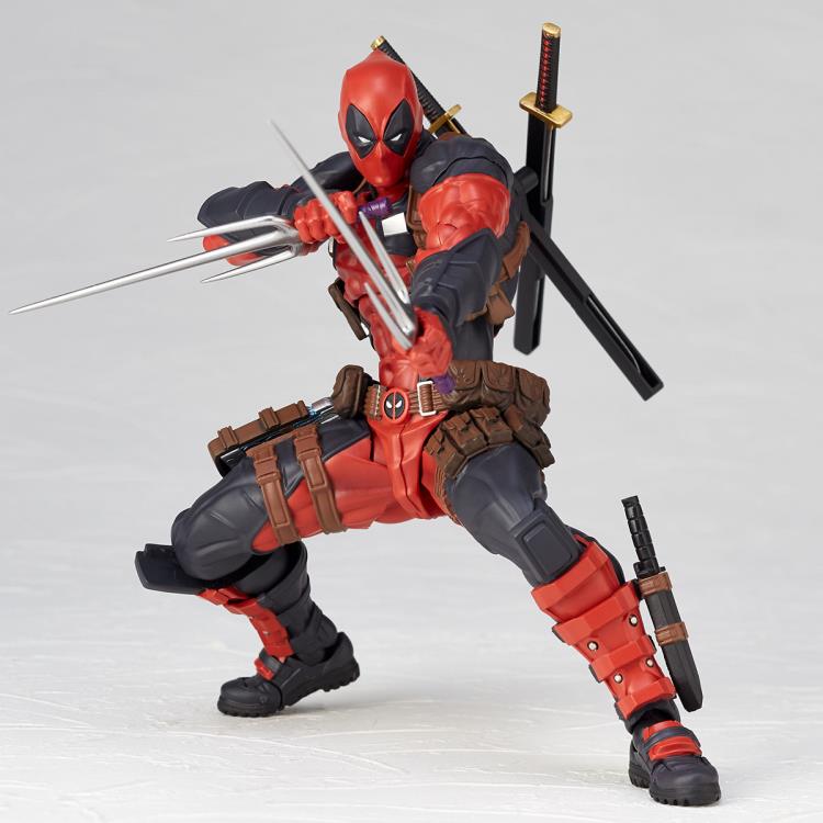Amazing Yamaguchi Revoltech Deadpool 2.0 Action Figure No. 025 - Highly Articulated Collectible for Marvel Fans & Display