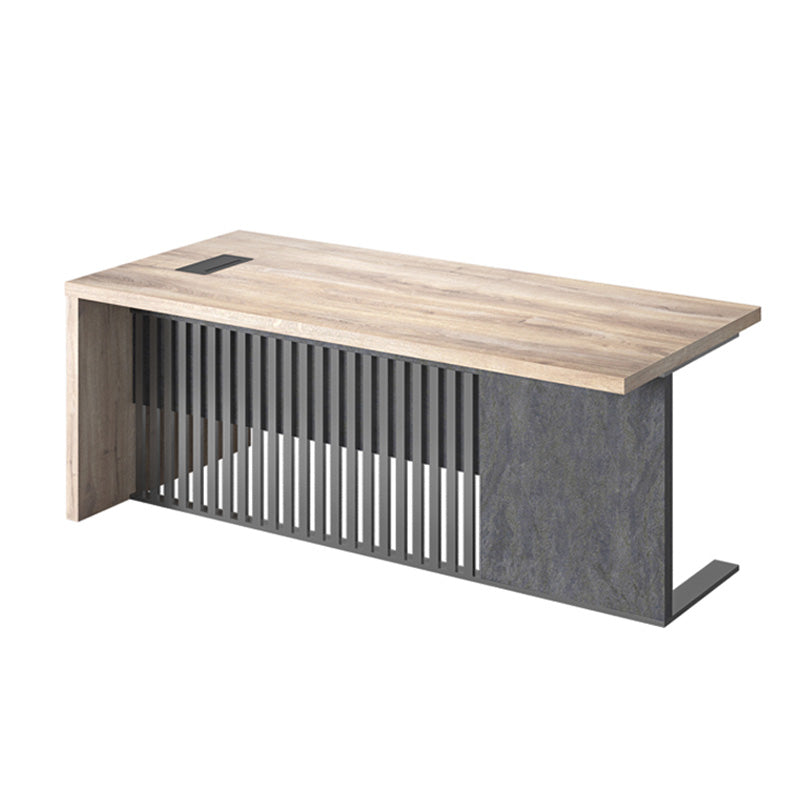 AFTAN BLACK HAWK Limited Edition Executive Desk with Pedestal & Right Mobile Return - 180cm Warm Oak & Black Finish - Perfect for Home Office & Professional Workspaces