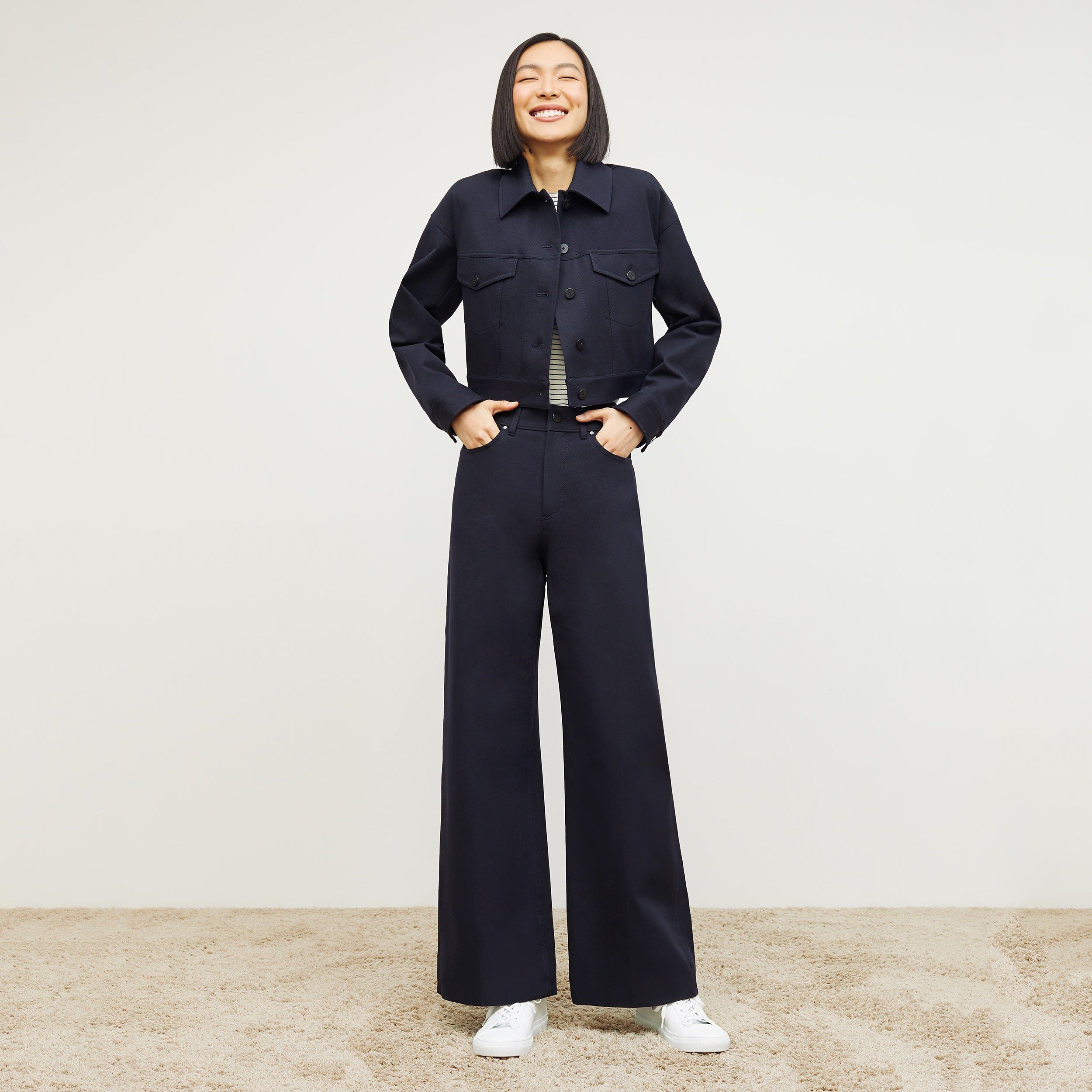 Milo Wide Leg Jeans for Women - Eco-Friendly Stretch Denim Pants with Comfortable Fit - Perfect for Casual Outfits, Workwear & Everyday Style