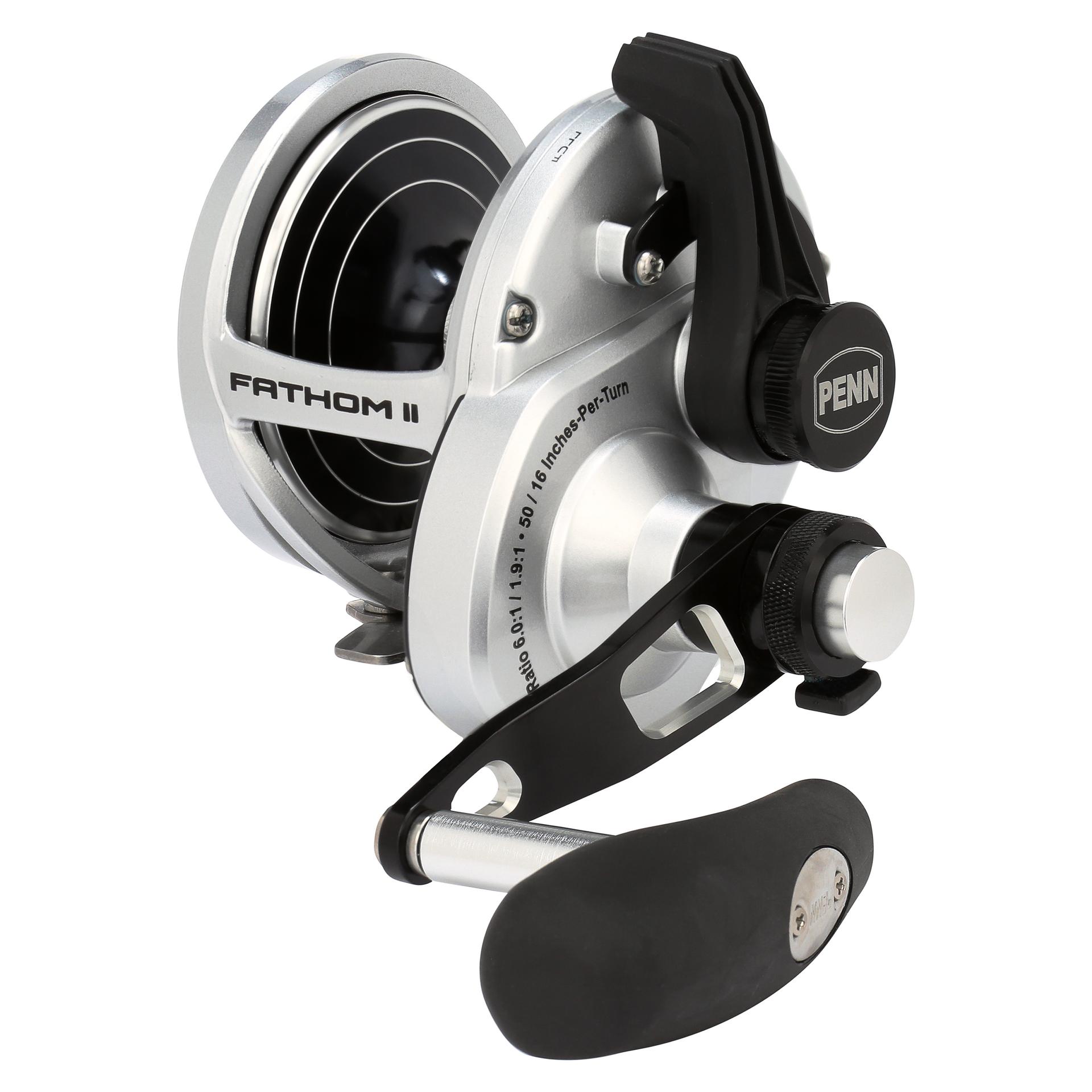 PENN Fathom™ II Lever Drag 2-Speed Conventional Fishing Reel - Saltwater & Offshore Angling, Big Game Fishing Gear for Tuna, Marlin, and Deep Sea Fishing