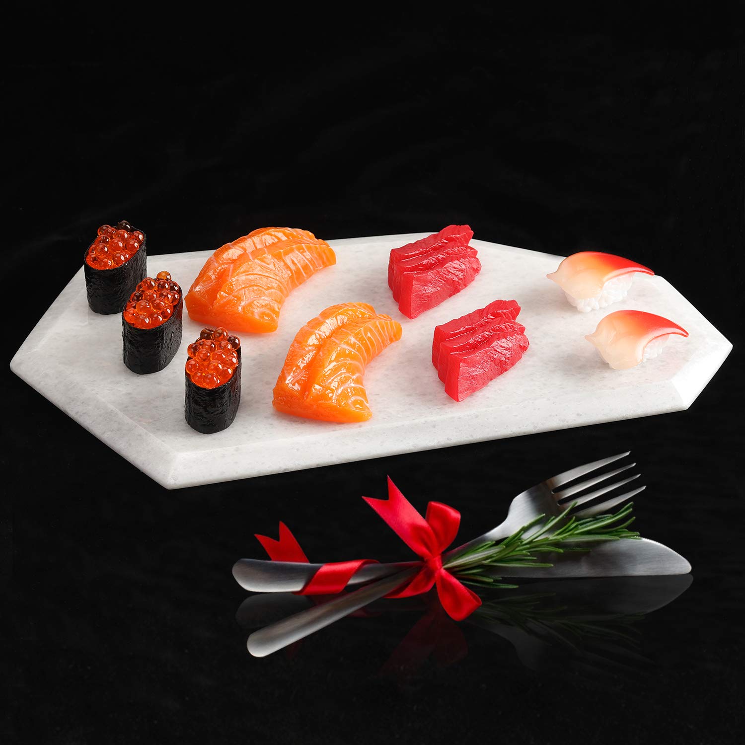Premium Natural Marble Cheese Board & Charcuterie Serving Tray - Elegant Home Decor & Housewarming Gift - Perfect for Entertaining, Wine Pairings & Kitchen Use (Balkan White)