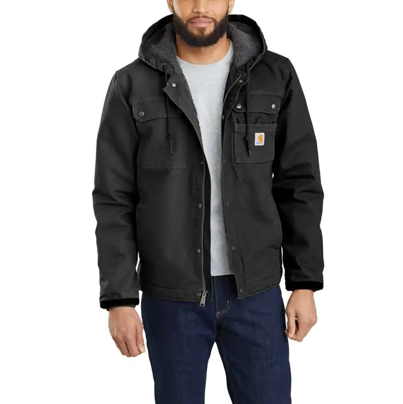 Carhartt Washed Duck Bartlett Jacket for Men - Durable Workwear Coat with Reinforced Stitching | Ideal for Construction, Outdoor Work & Cold Weather Protection #103826
