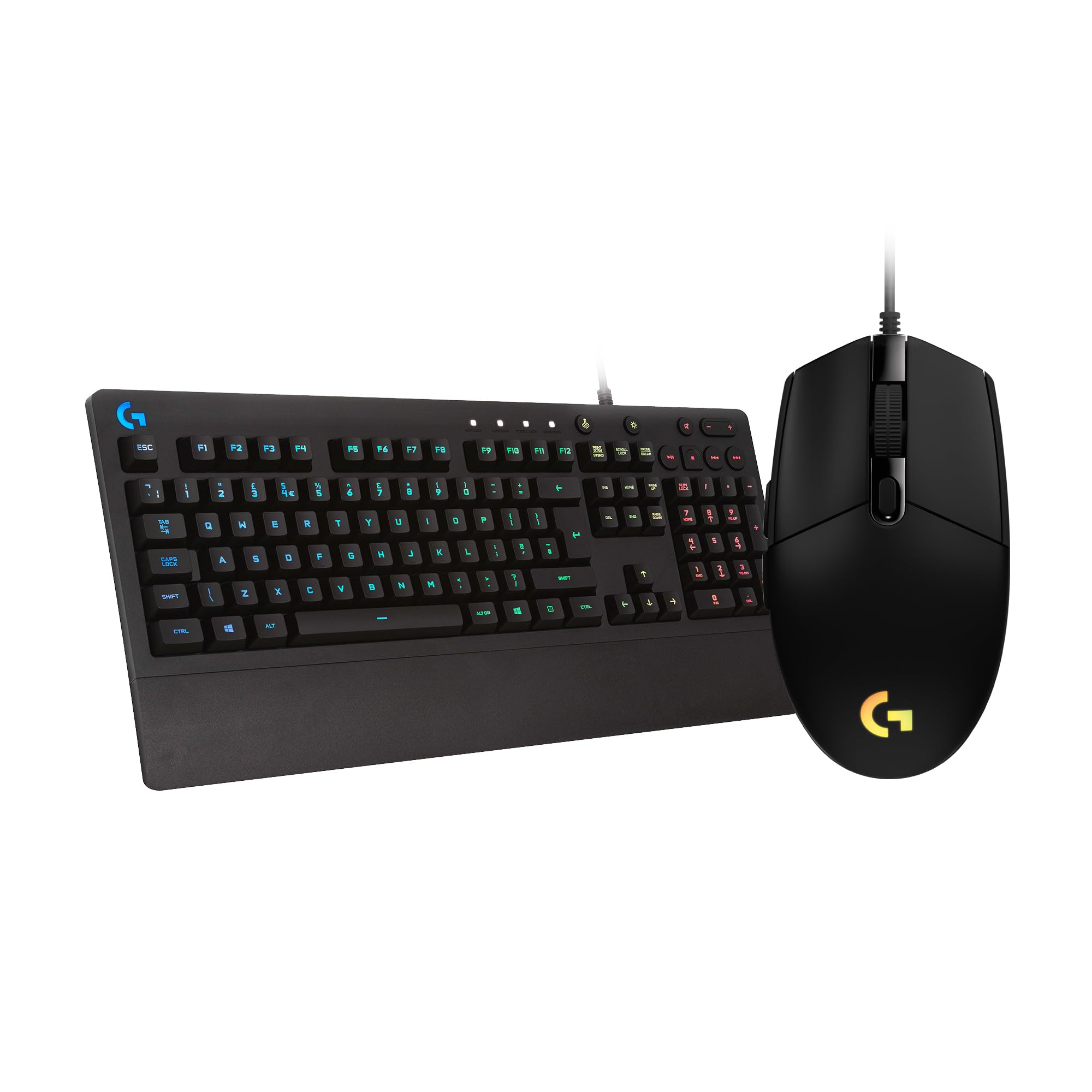 Logitech G213 Prodigy RGB Gaming Keyboard & G203 LIGHTSYNC Gaming Mouse Bundle - Mechanical Feel Keys, 16.8M Color Customization - Perfect for PC Gaming, Esports & Office Work