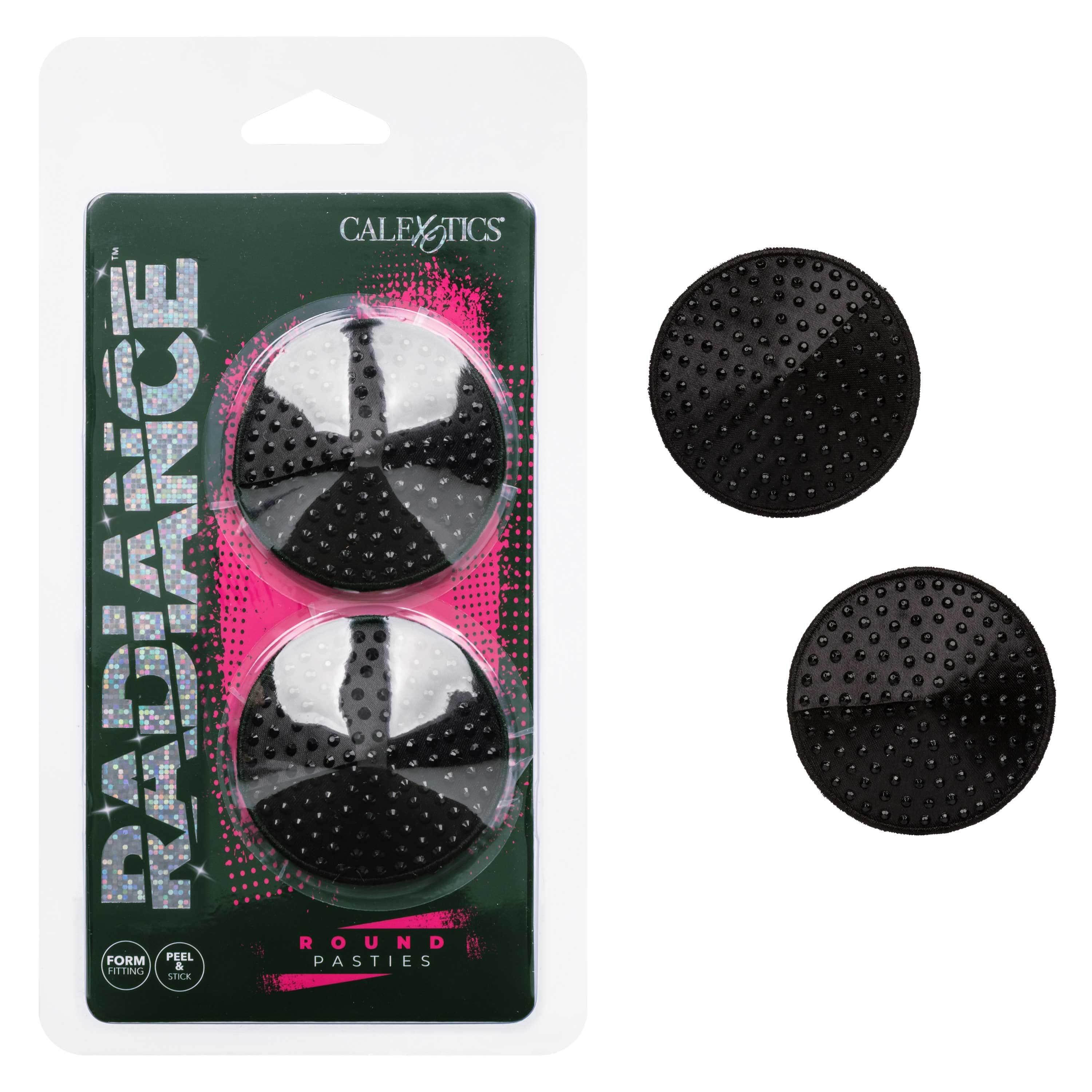 Radiance Round Pasties - Black Nipple Covers for Women | Fashion Accessories for Outfits, Costumes & Special Occasions