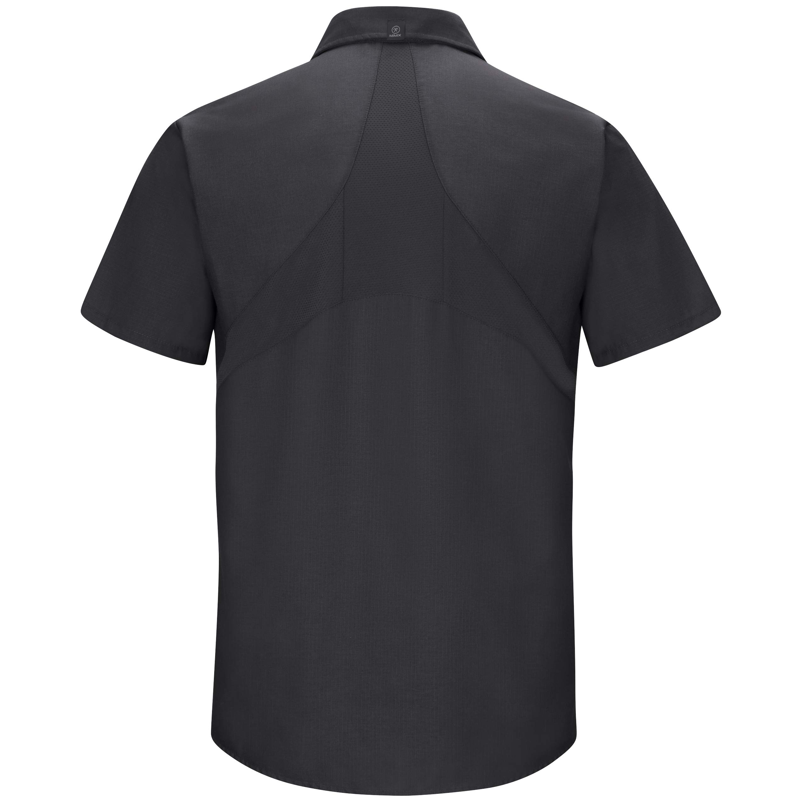Red Kap Men's Short Sleeve Work Shirt with Mimix - Durable Cotton Blend for Construction, Landscaping & Outdoor Jobs | Comfortable Workwear for Hot Weather