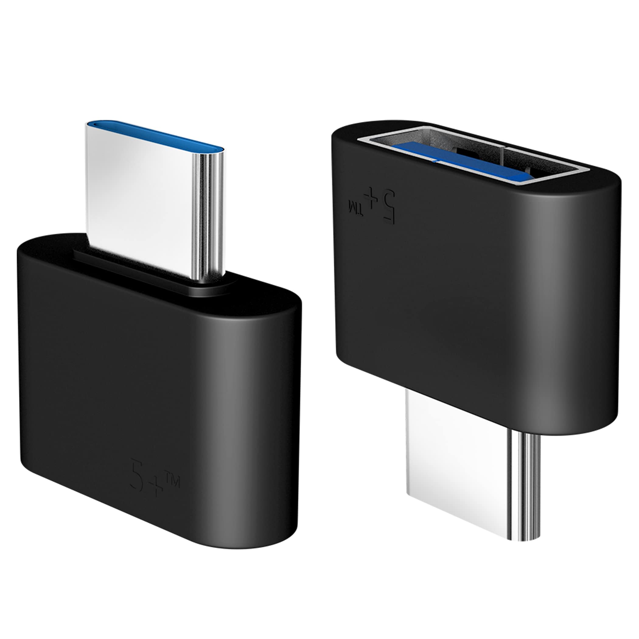 5-Pack USB C to USB Adapter (3.0) - USB-C Male to USB Female Converter - Compatible with MacBook Pro 2021, MacBook Air, iPad mini 6, Surface Pro 8/X - Perfect for Data Transfer & Charging Type-C/Thunderbolt 4/3 Devices at Home, Office or Travel