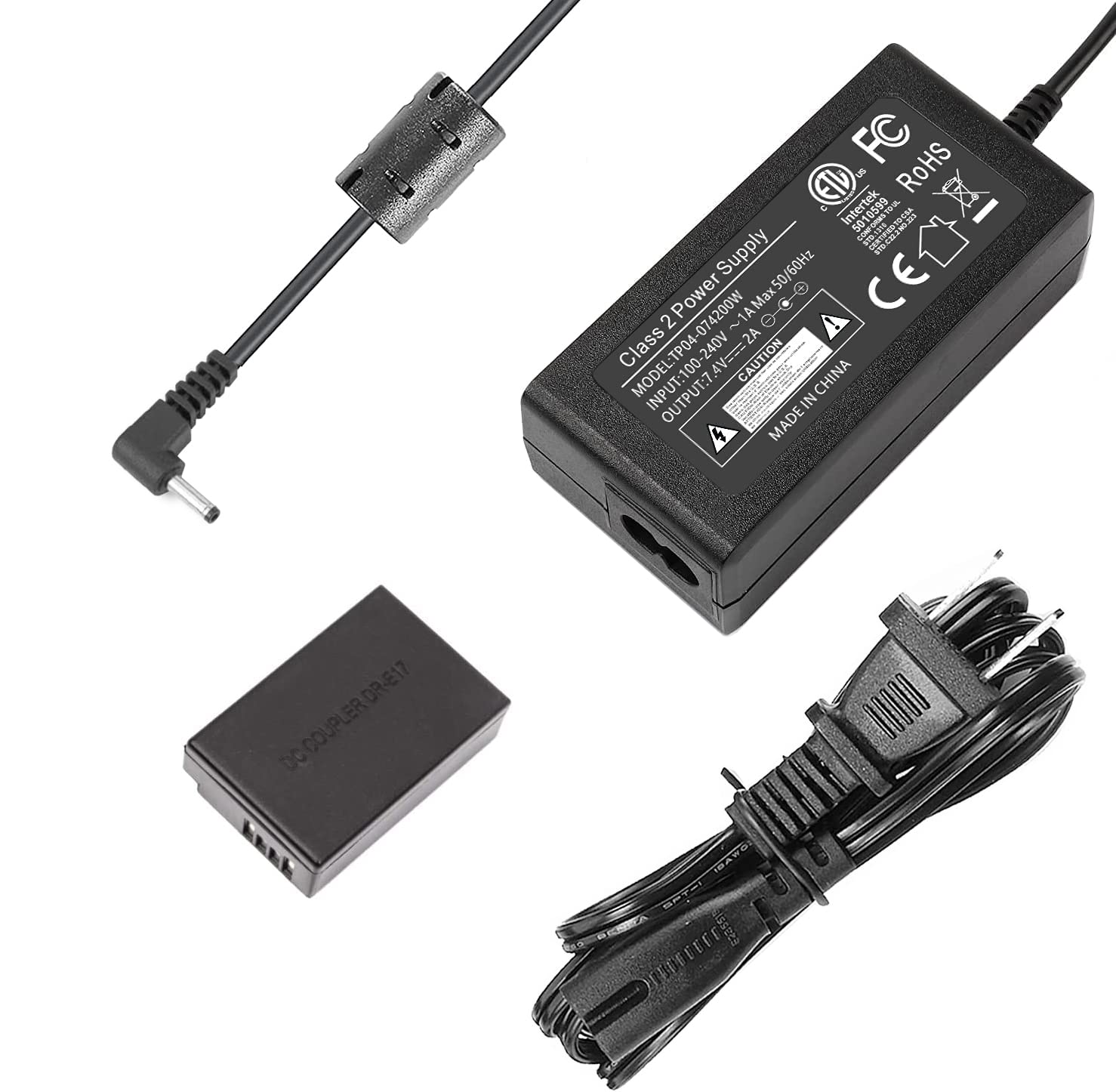 Original Canon ACK-E17 AC Power Adapter Kit for EOS M6, M5, M3, M6 Mark II Cameras - Continuous Power Supply for Photography & Videography