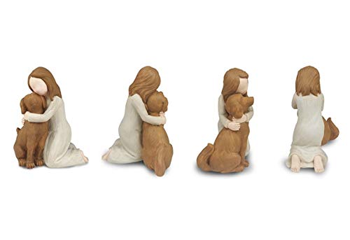 Angel Dog Figurine - Memorial Gift for Dog Lovers, Friendship Angel Statue for Pet Loss Comfort | Home Decor, Shelf Display, Sympathy Gift for Dog Owners