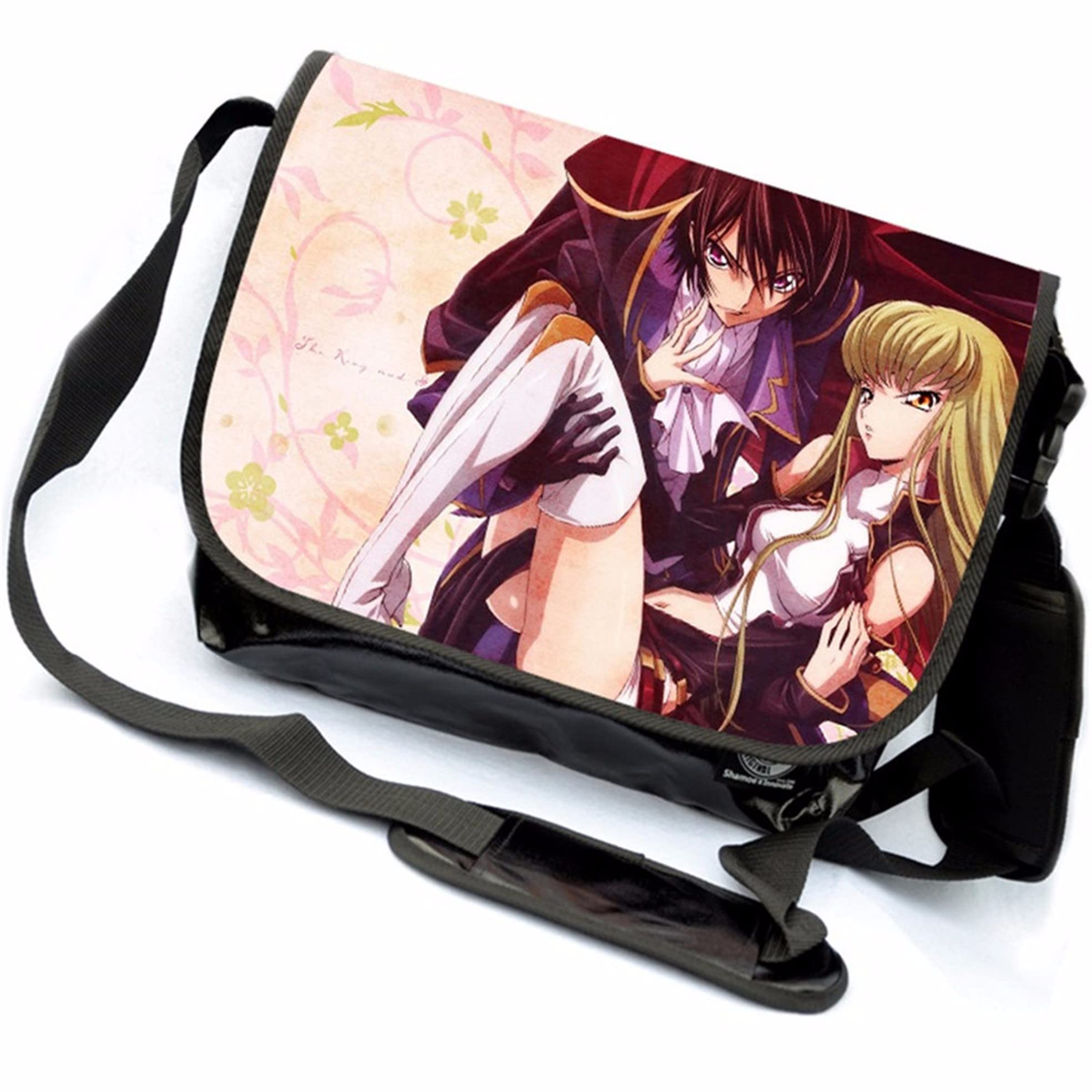Anime Code Geass Messenger Bag - Stylish Crossbody Tote for School & Travel | Lightweight Shoulder Bag for Students & Fans | Perfect for Cosplay, Conventions & Daily Use