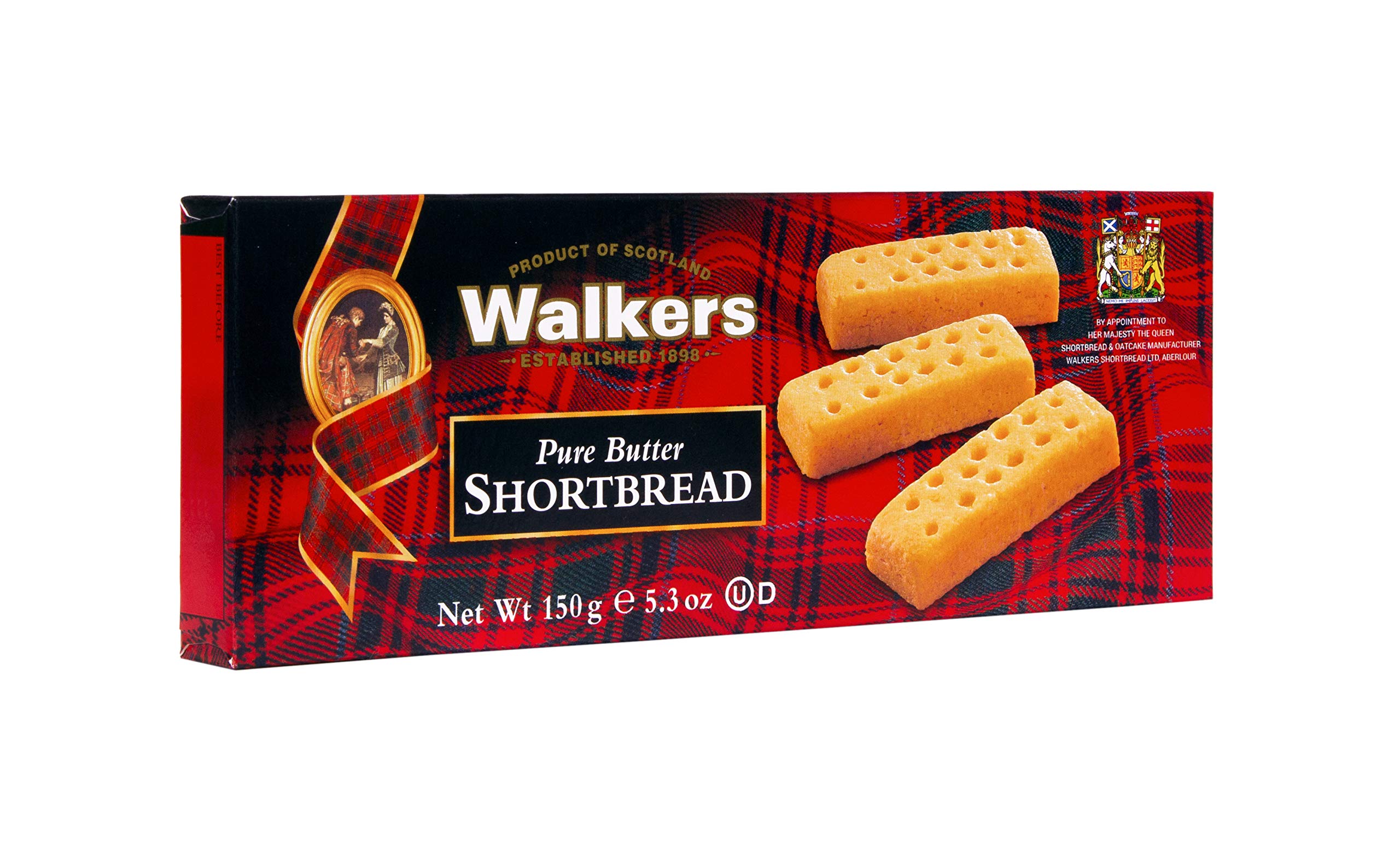 Walker's Shortbread Fingers Cookies - All Butter Scottish Shortbread Biscuits, 5.3 oz Box - Perfect for Tea Time, Gifts & Holiday Treats