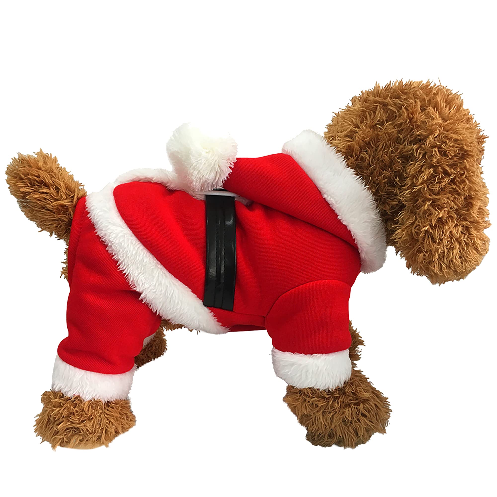 Santa Dog Costume for Small Dogs - Christmas Pet Clothes, Winter Puppy Hoodie & Kitty Sweater | Perfect for Holiday Photos & Cold Weather Outings