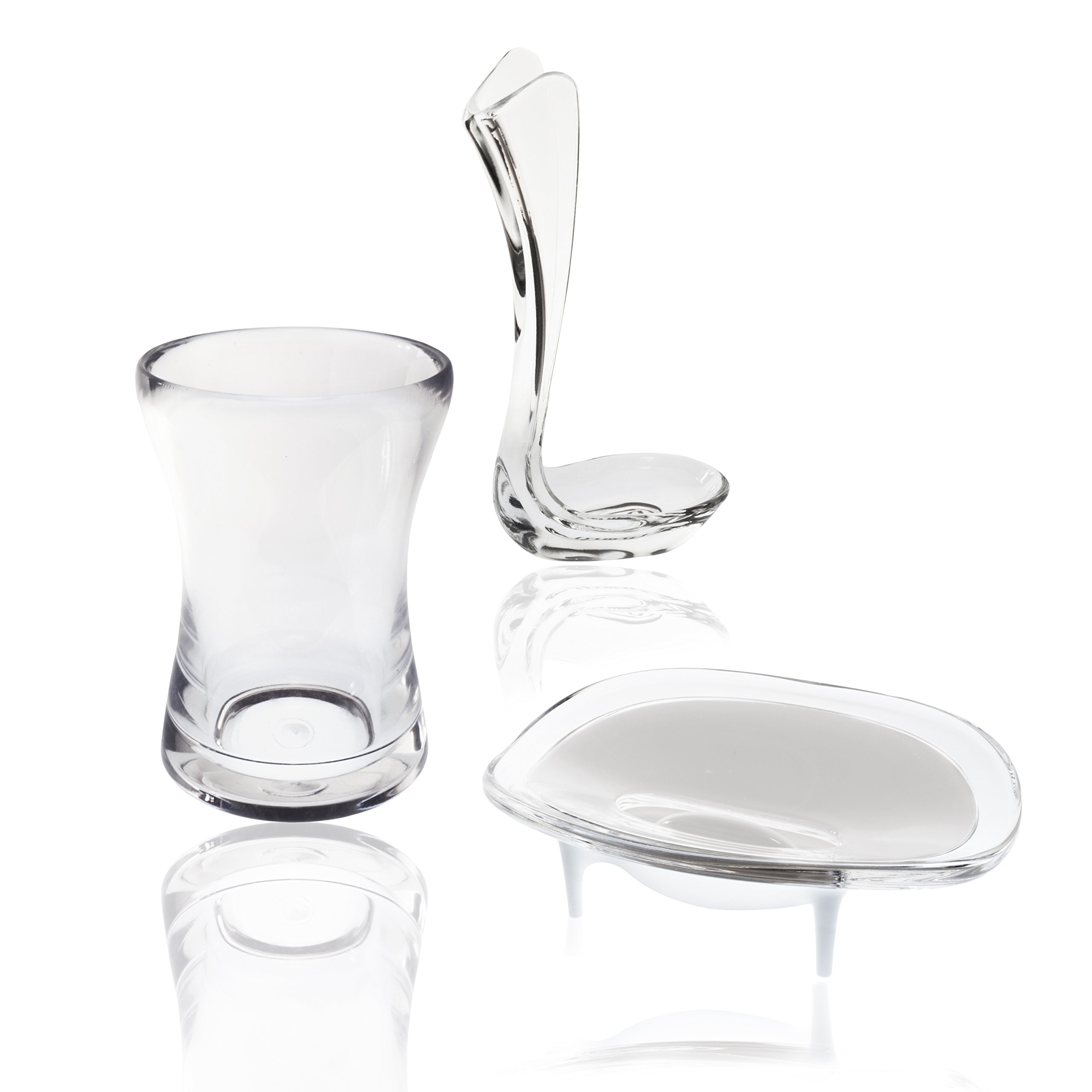 Clear Ocean Soap Dish - Bathroom & Kitchen Organizer