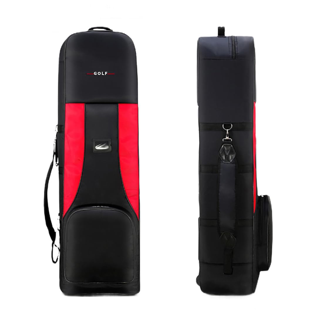 **Foldable Thick Golf Travel Bag with Wheels & Handle - Large Capacity Airline Approved Golf Club Cover for Easy Transport (Perfect for Air Travel & Golf Trips)**