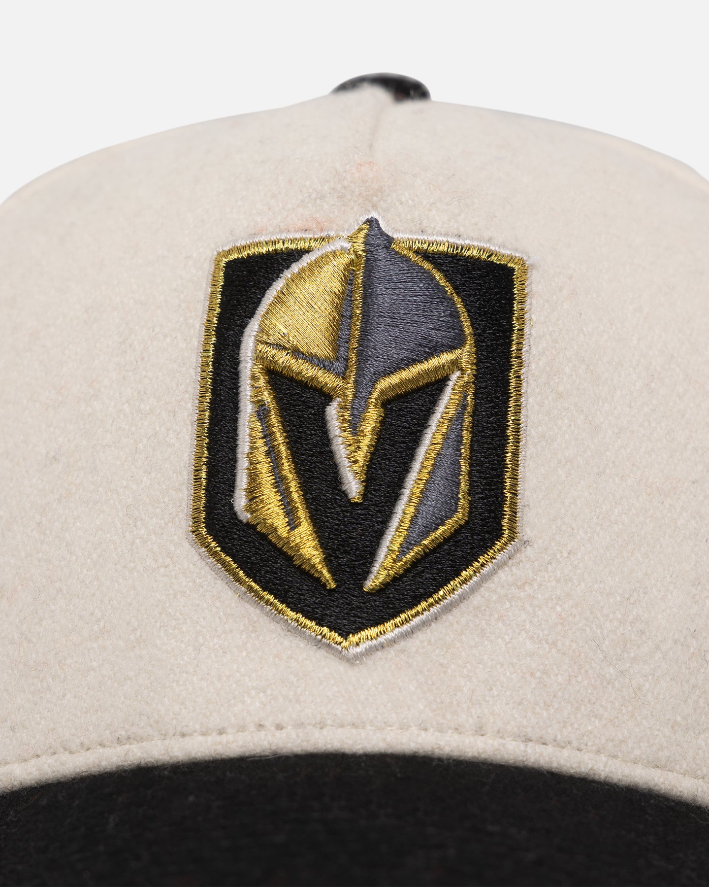 47 Brand Vegas Golden Knights Wooly Sure Shot Offside DT Snapback Hat - Natural/Black - Perfect for Game Day, Tailgating & Fan Gear Collections