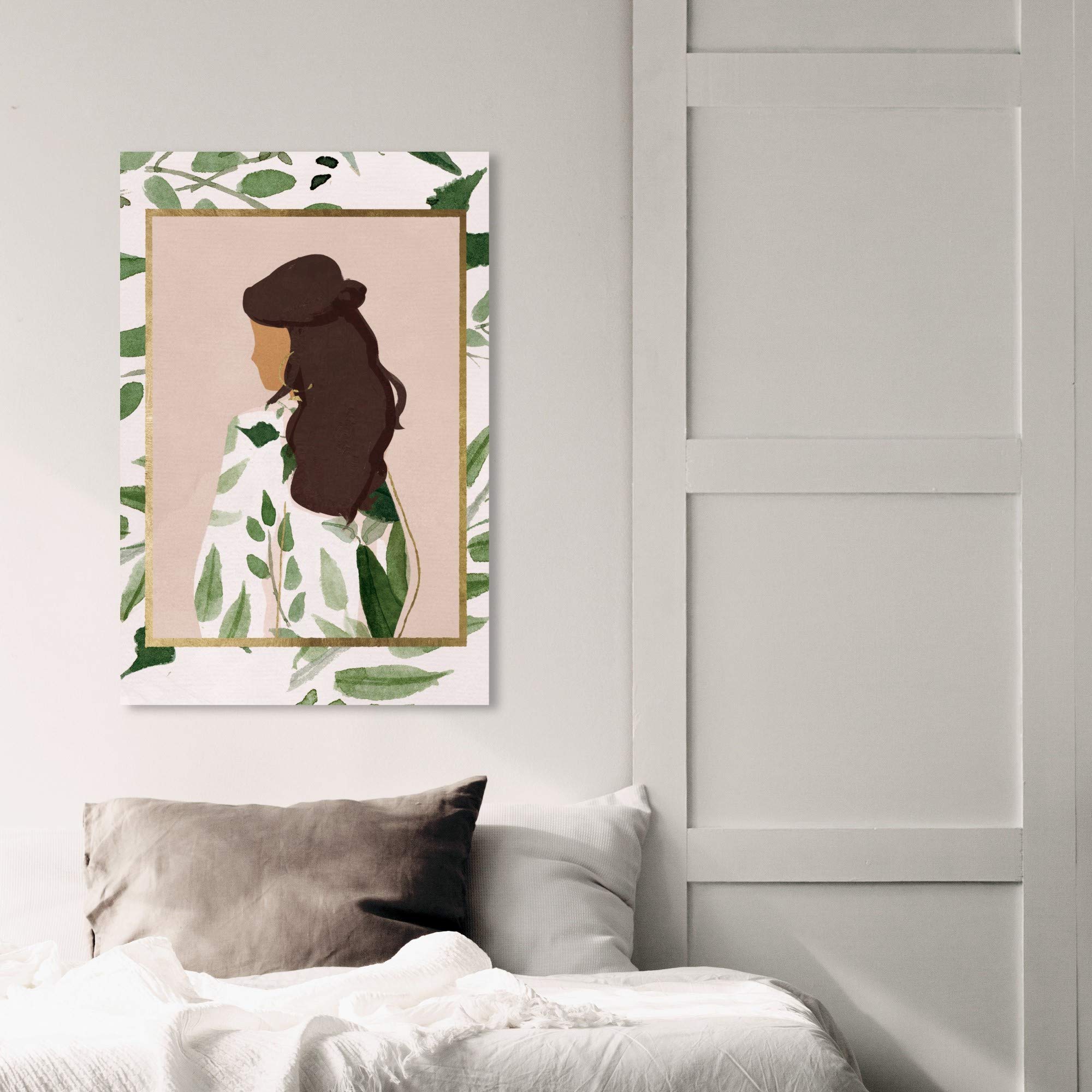 Wynwood Studio Fashion & Glam Wall Art Canvas Print - 'Palette of Foliage Vertical' Hairstyle Home Decor - 20
