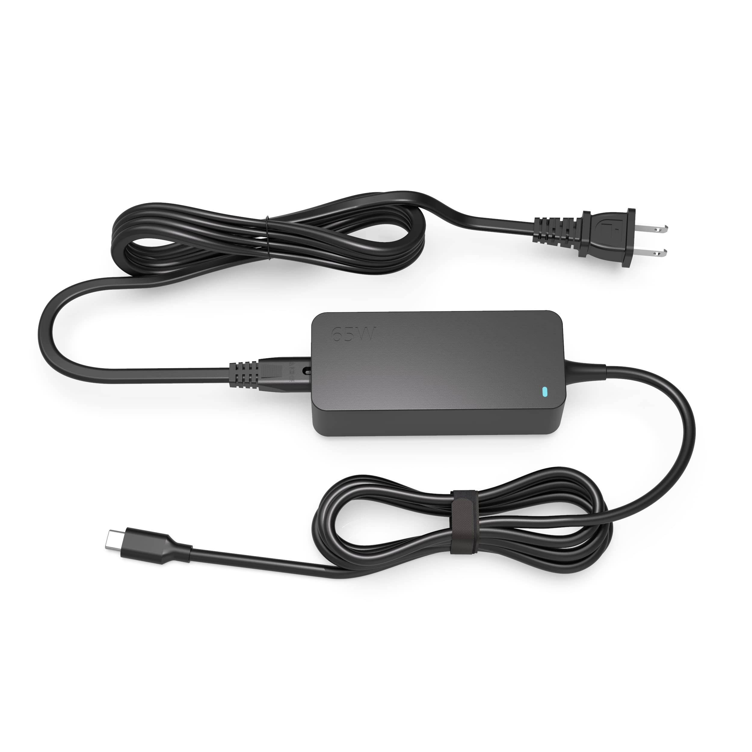 Original Title: USB Type C Charger Replacement for Lenovo Thinkbook Laptop, (UL Certified Safety), Charging Indicator, 10Ft Extended Flexible Power Cable, 65W 45W, Fast Charging, Portable Design   Optimized Title: **65W USB-C Fast Charger for Lenovo ThinkBook Laptop - UL Certified, 10ft Flexible Power Cord with LED Indicator | Portable & Safe | Ideal for Home, Office & Travel**