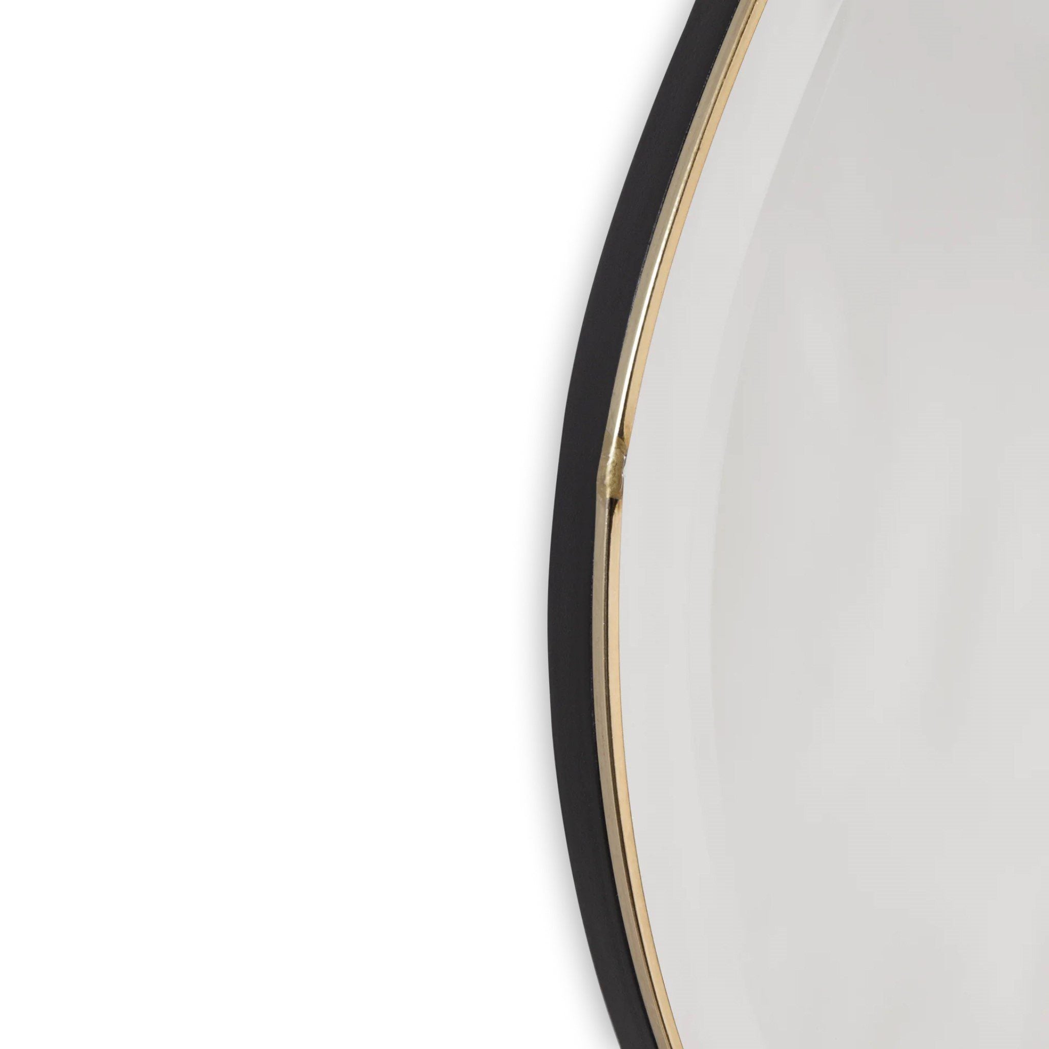 FERM LIVING Pond Mirror XL - Large Round Brass Wall Mirror for Bathroom, Living Room & Bedroom Decor - Elegant Home Accent for Modern Interior Design