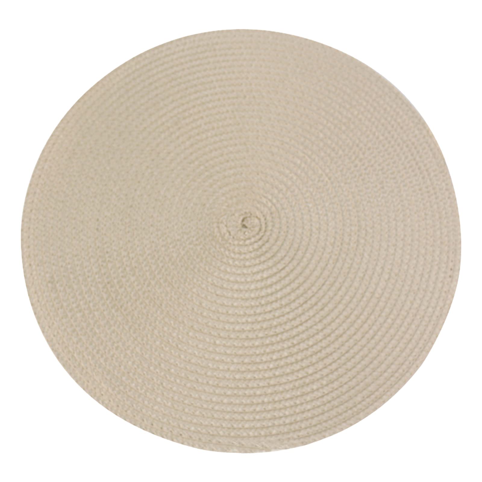 Premium Linen and Cotton Heat-Resistant Placemats Set of 6 - Round Table Mats for Hot Plates, Bowls & Teacups - Ideal for Dining, Kitchen & Home Decor