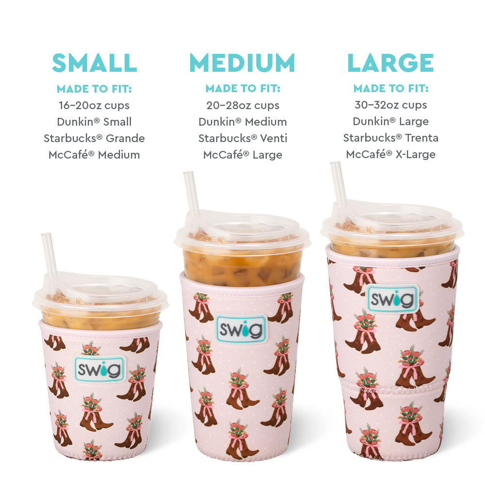 Cowgirl Coquette Large Iced Tumbler with Lid and Straw - 32oz Insulated Stainless Steel Cup for Cold Drinks, Perfect for Summer Parties, Beach Days and Outdoor Adventures