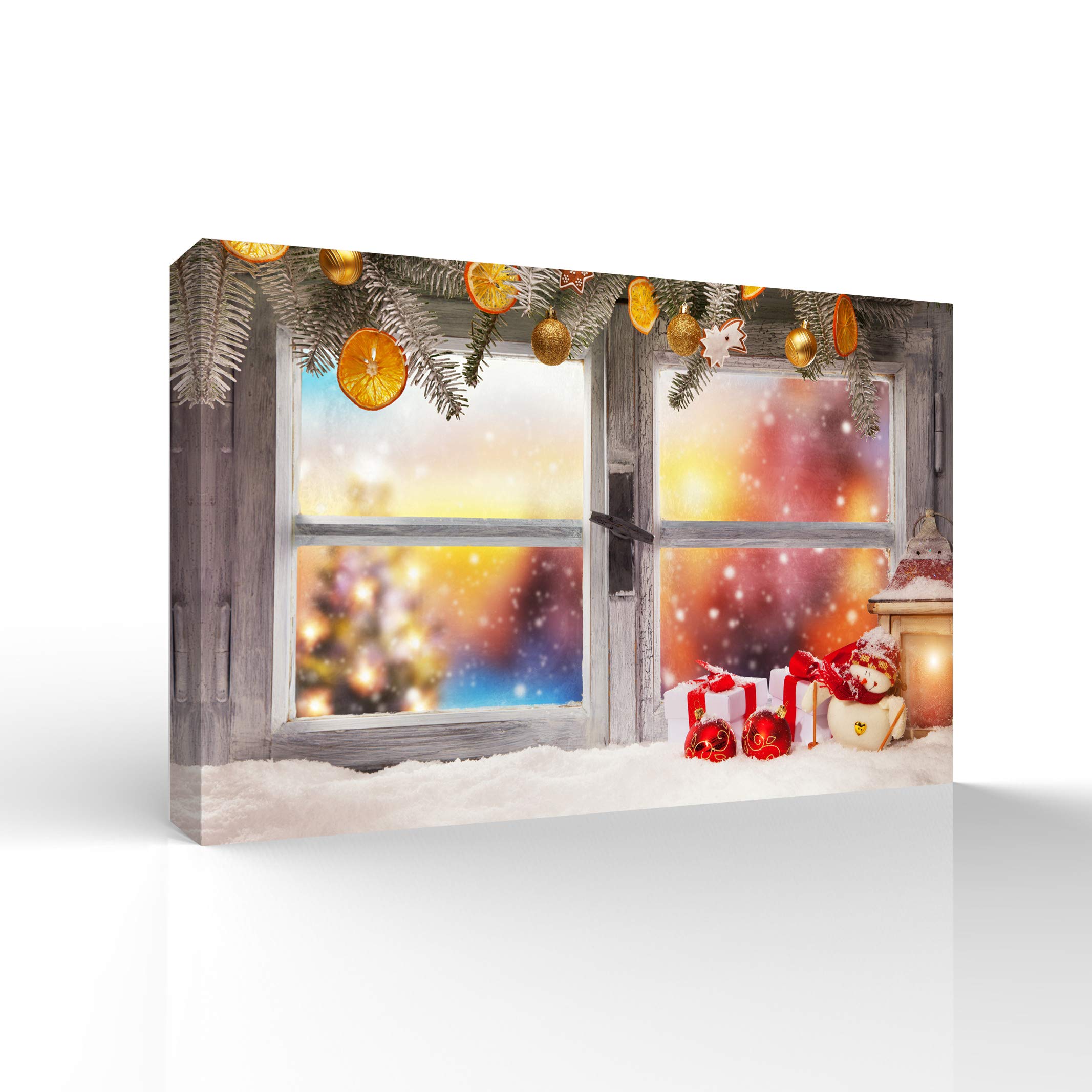 Wall26 Merry Christmas Canvas Wall Art - 16x24 Inch Framed Holiday Decor for Bedroom, Living Room | Perfect for Festive Home Decor & Gift Giving