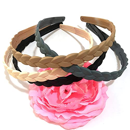Shidara Hard Plastic Hair Headbands for Women, Girls, Teens & Kids - Non-Slip Teeth Design, Thin & Comfortable, 12-Piece Multi-Pack - Perfect for School, Sports, Work & Everyday Styling