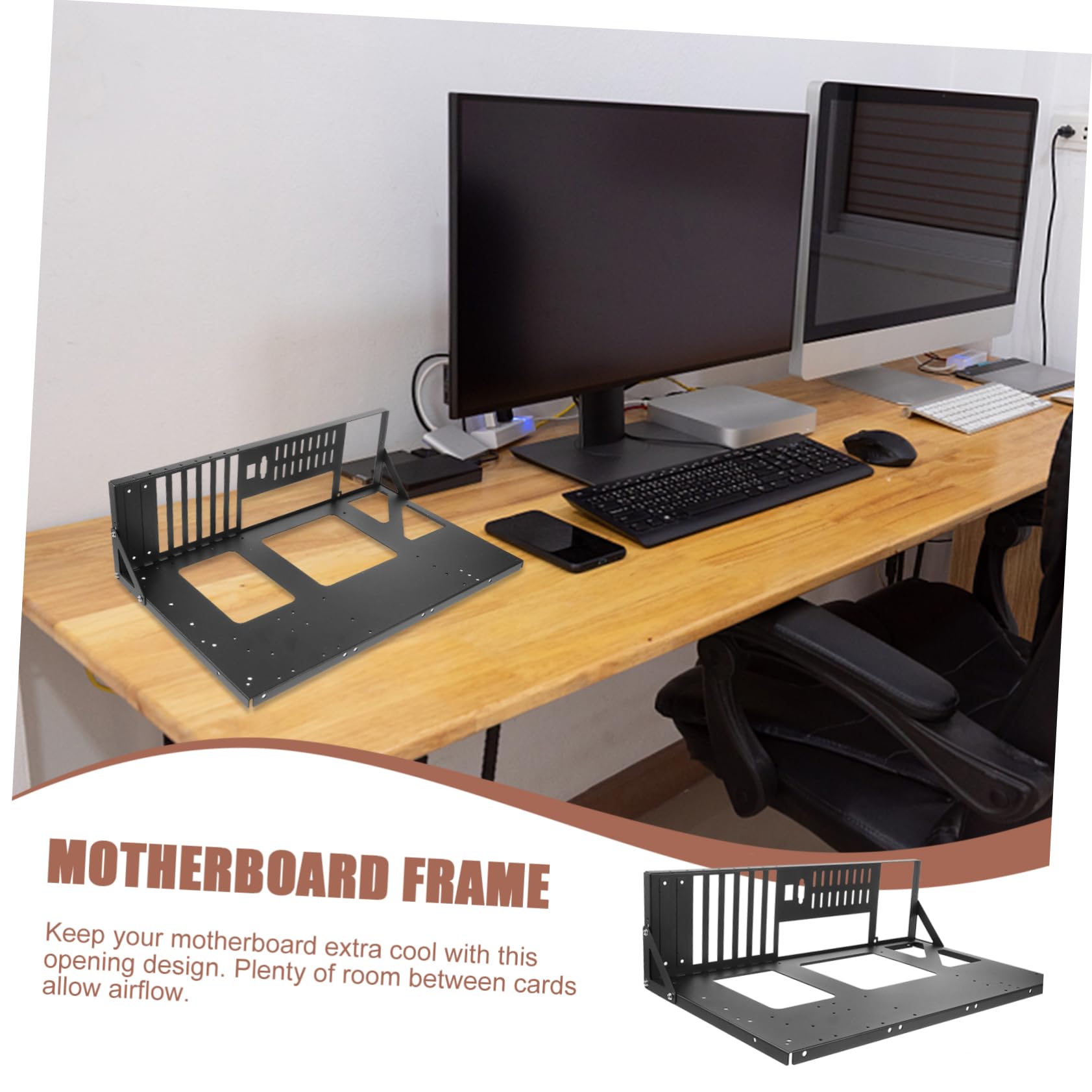 Homoyoyo Motherboard Holder - Durable Metal Computer Case Bracket for Secure Motherboard Installation | Perfect for PC Builds, Gaming Rigs & Workstations