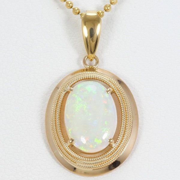 18K Yellow Gold Opal Necklace for Women - Elegant Opal Jewelry Gift for Birthday, Anniversary & Special Occasions | Perfect for Everyday Wear & Evening Events