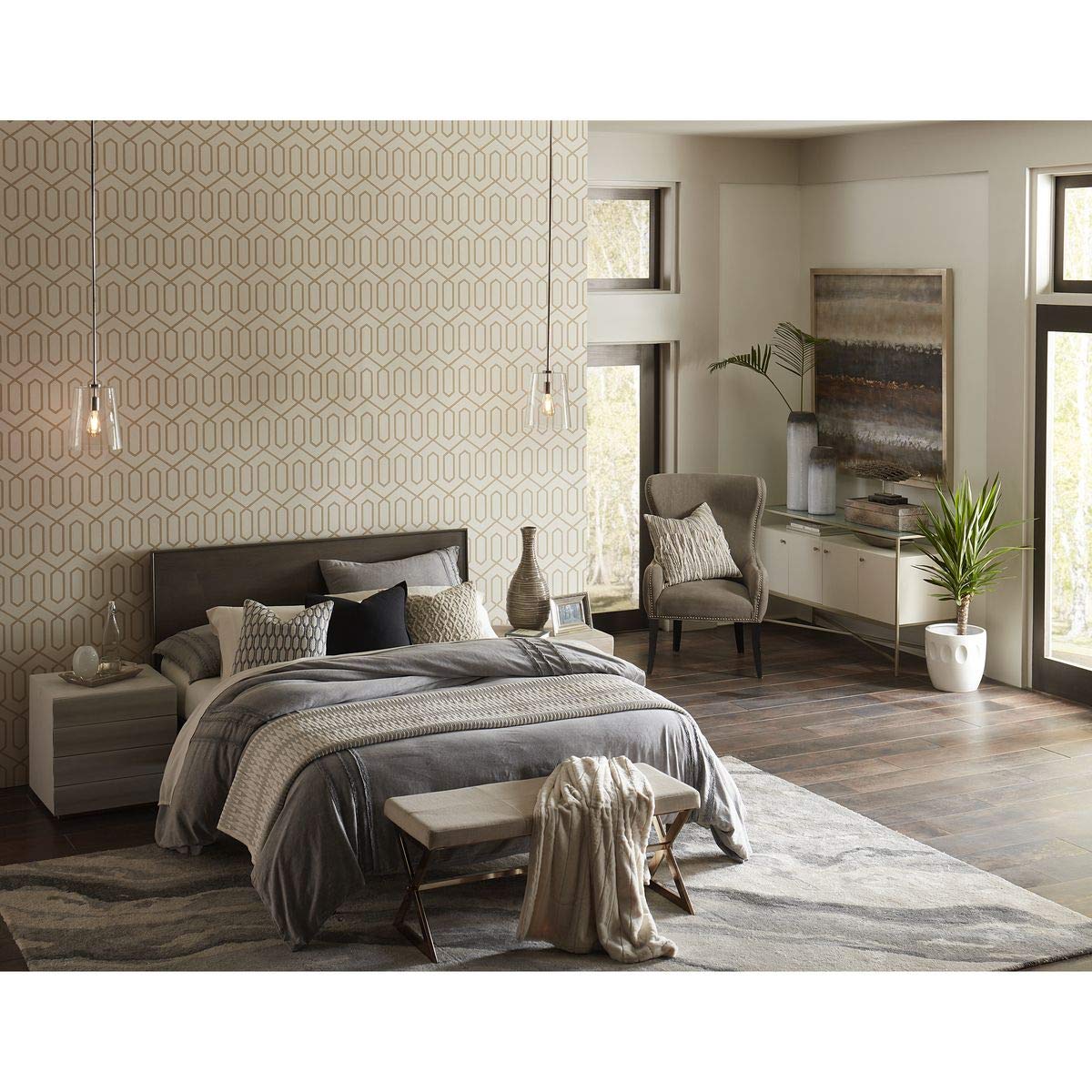 Clarion Collection Coastal Pendant Light - 1-Light Clear Glass Fixture with Brushed Nickel Finish | Perfect for Beach House, Kitchen Island & Dining Room Lighting