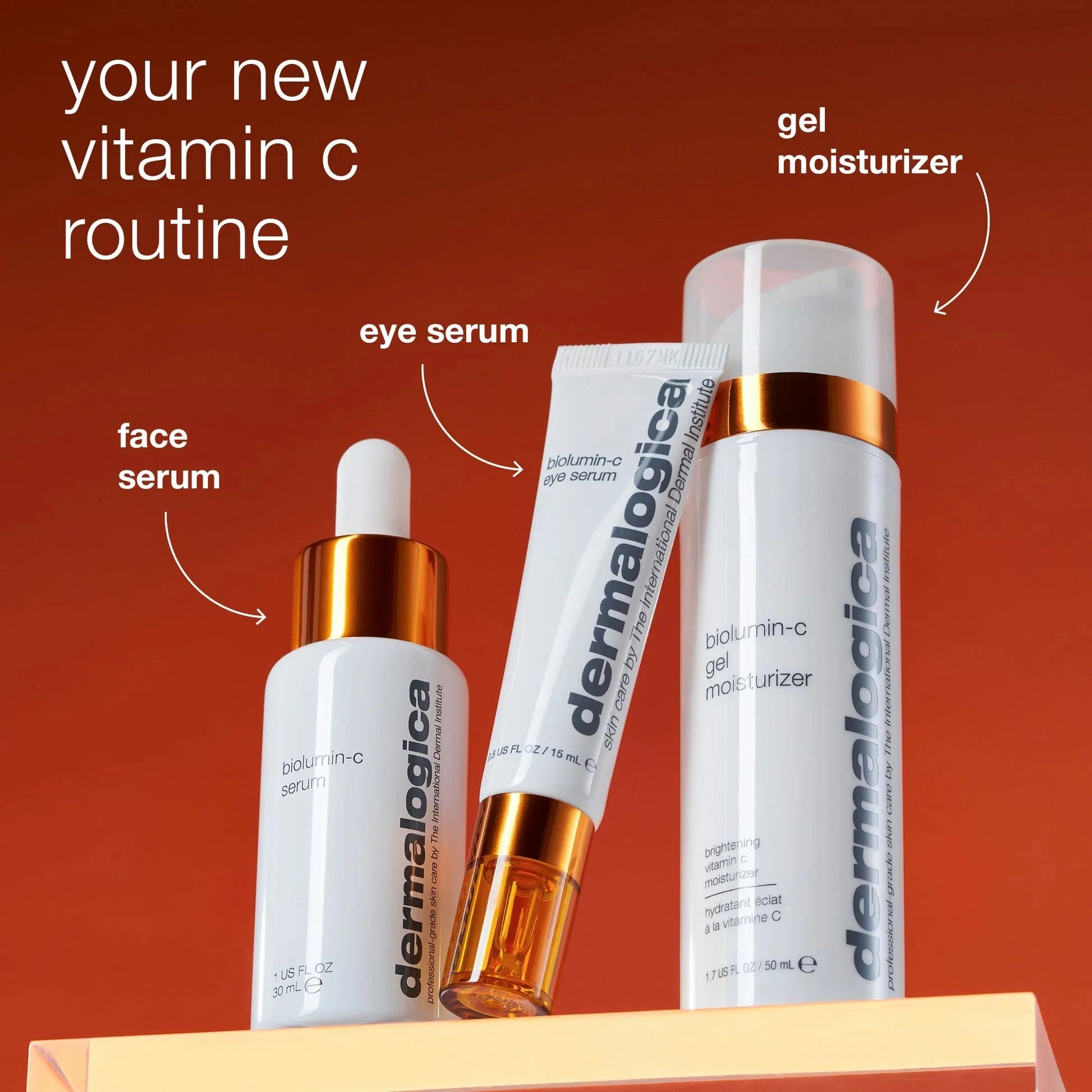 Biolumin C Eye Serum for Dark Circles & Wrinkles - Vitamin C Brightening Eye Cream for Puffiness & Fine Lines - Day & Night Use for Radiant Under Eyes