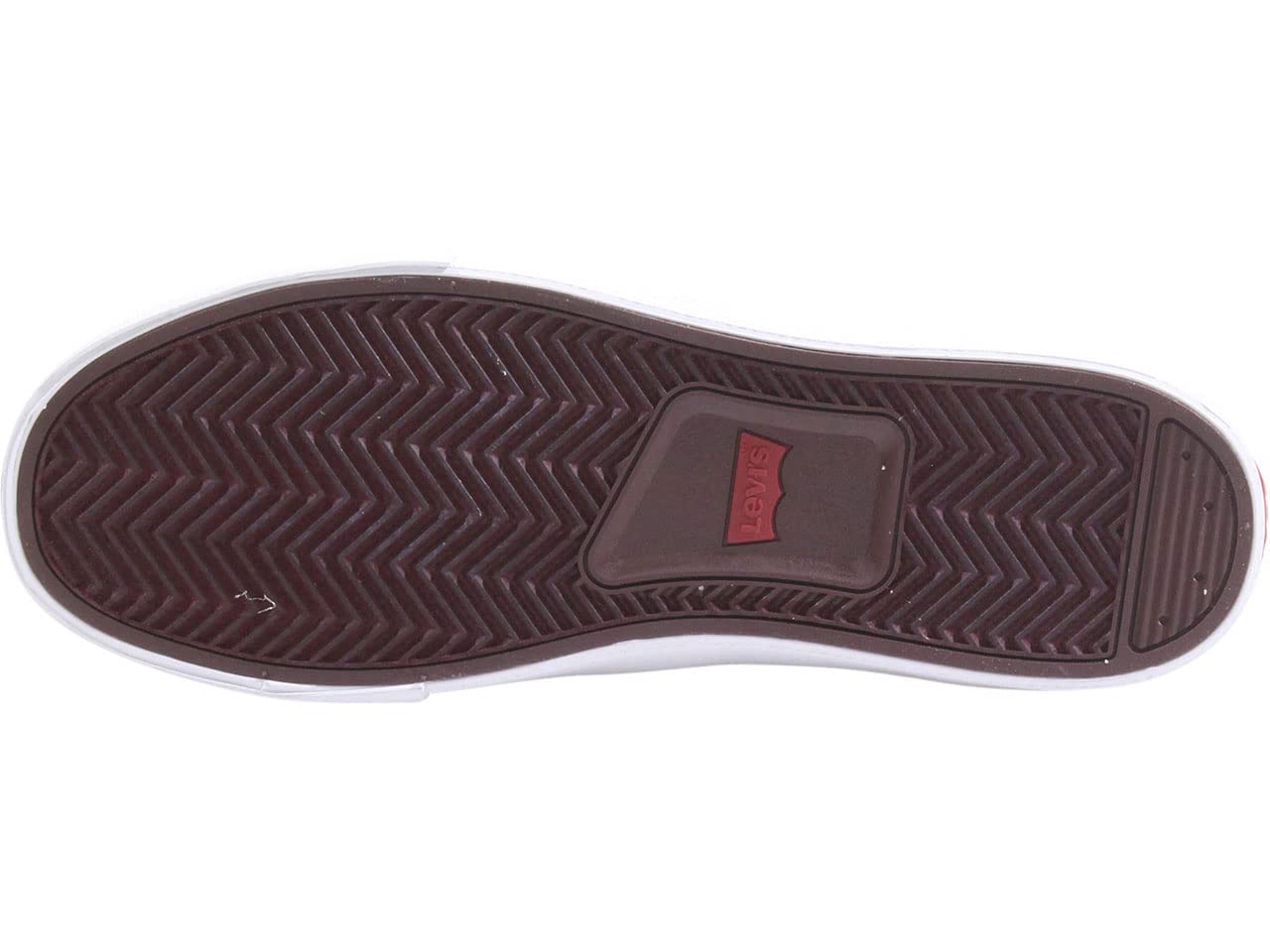 Levi's Men's Lancer Low Top Sneakers - Navy & Burgundy Perforated Lace-Up Shoes Size 7 | Casual Walking & Everyday Wear for Men